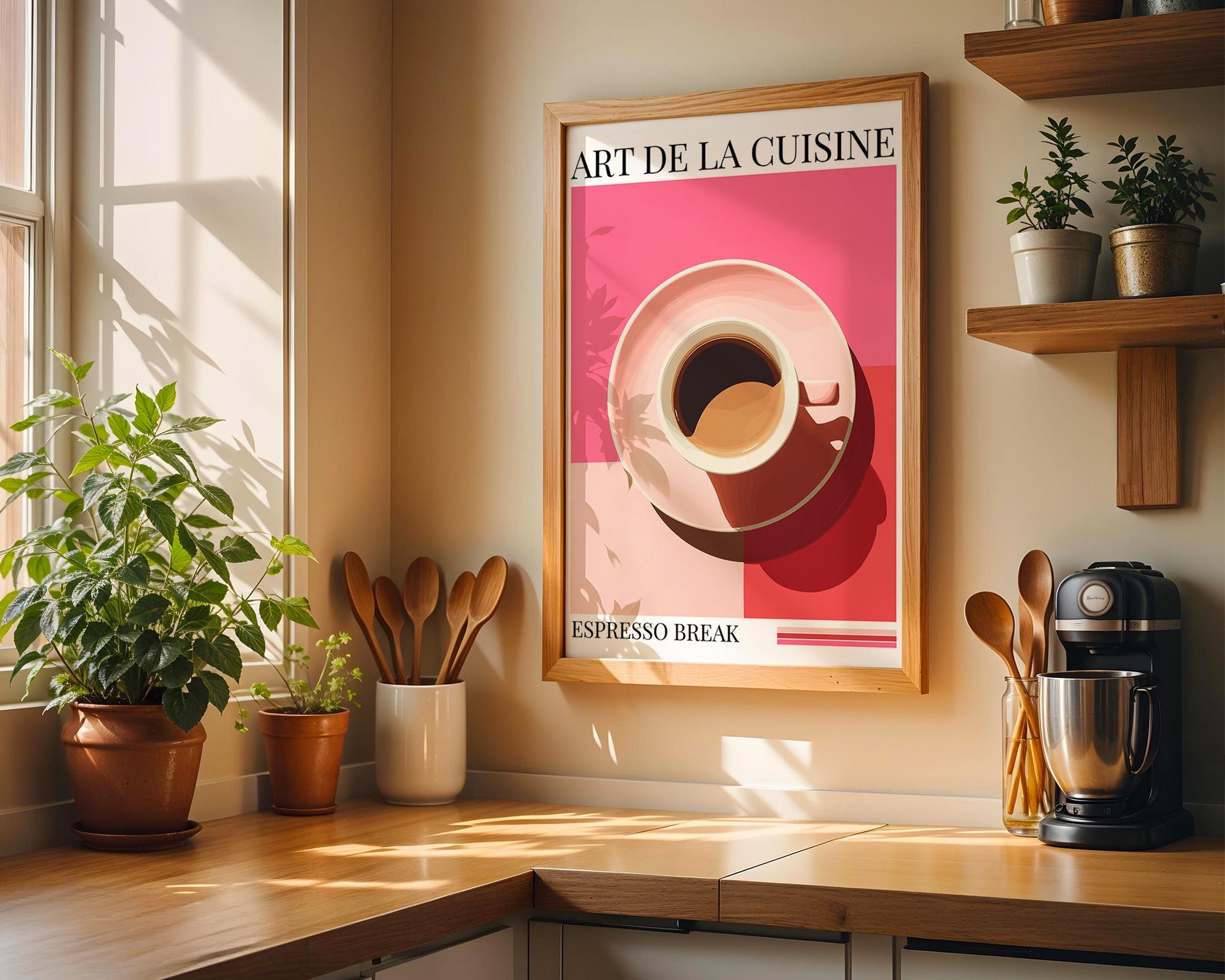 Kitchen Wall Art | Bold Espresso Print