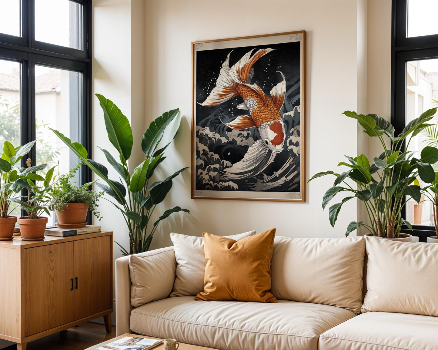 Japanese Wall Art | Japanese Koi Fish Art