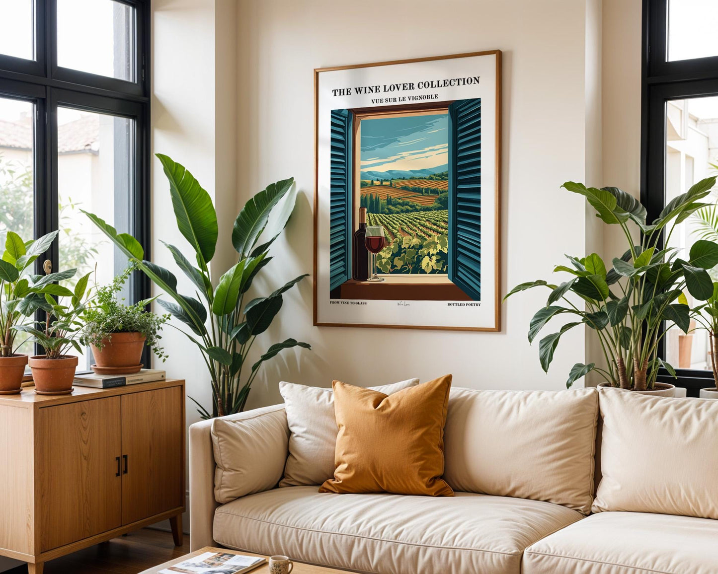 Kitchen Wall Art | Rustic Wine Art