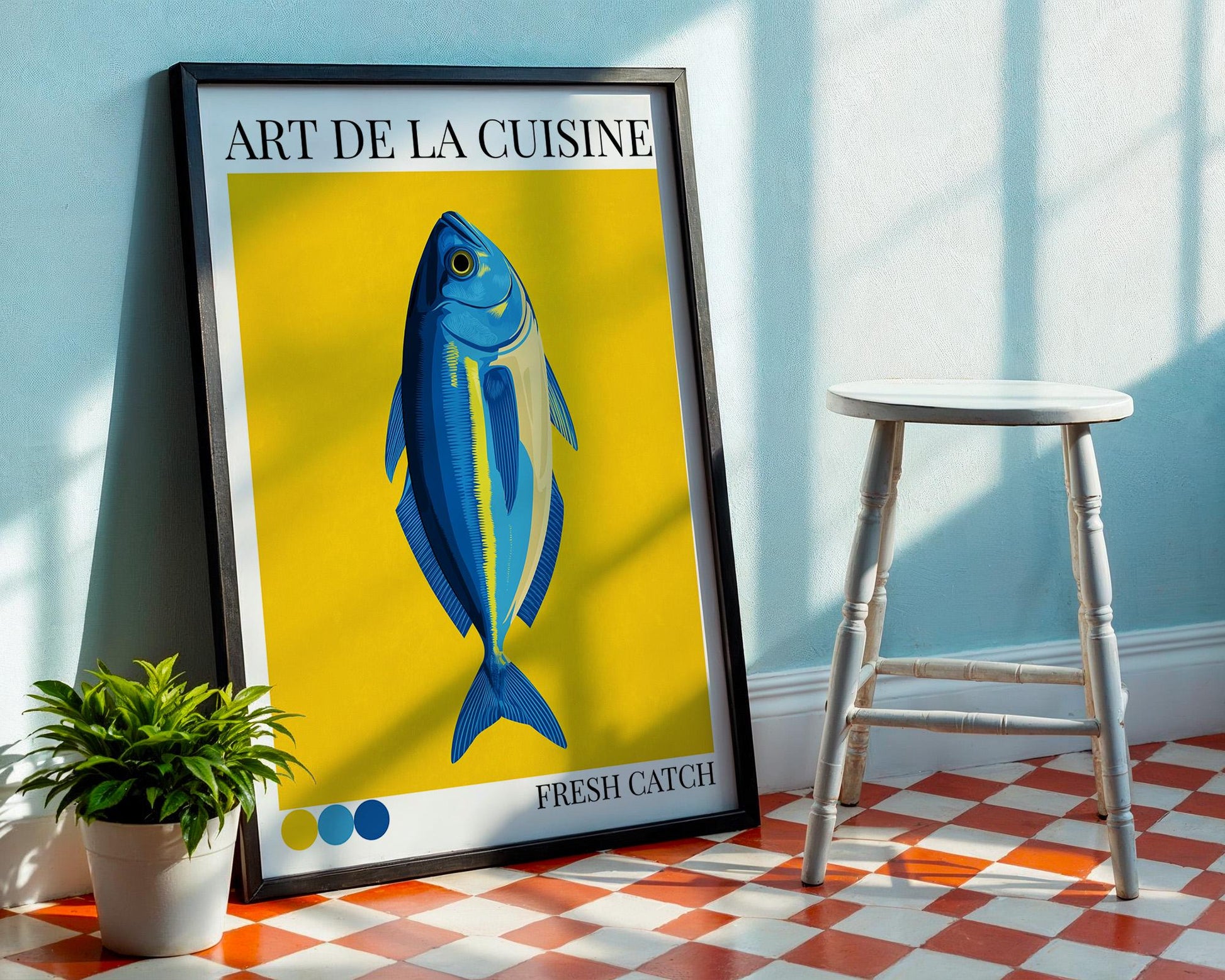 Kitchen Wall Art | Colourful Fish Print