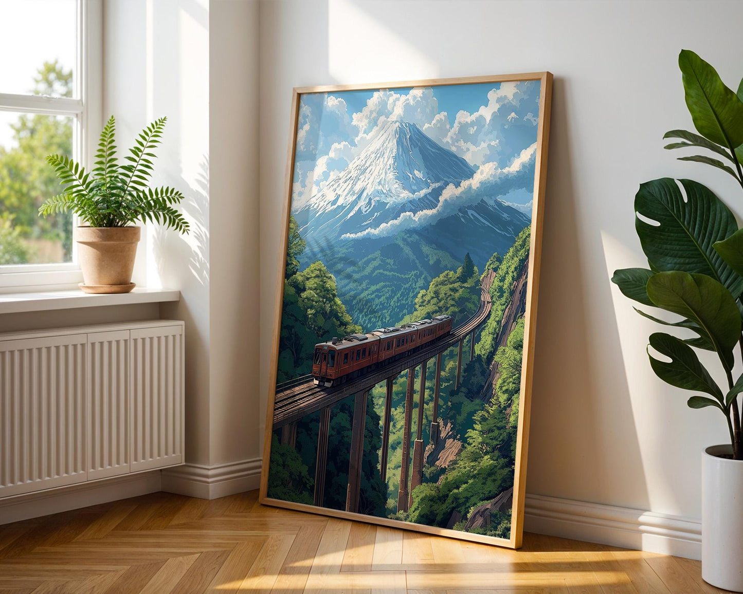 Japanese Wall Art | Mount Fuji Anime Poster