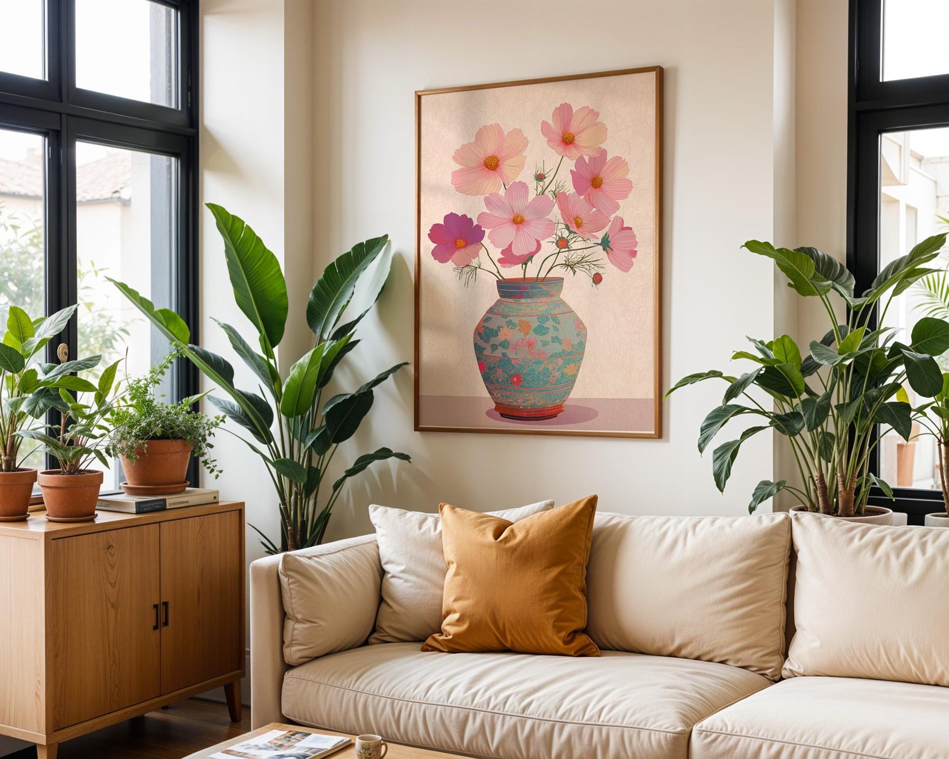 Flower Wall Decor | Premium Floral Art Print