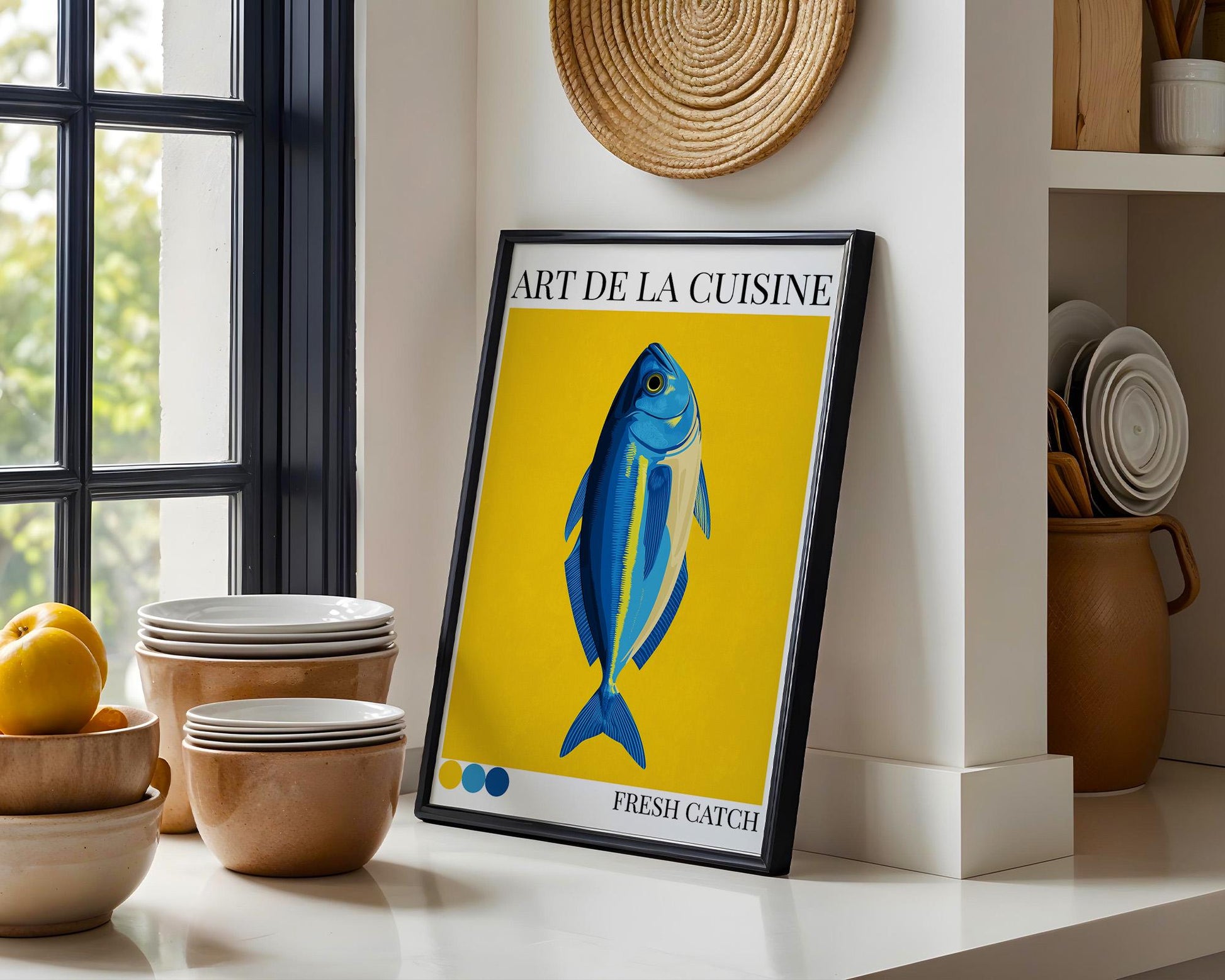 Kitchen Wall Art | Colourful Fish Print