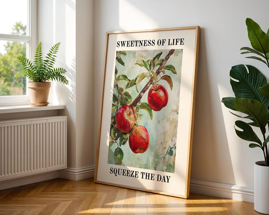 Kitchen Wall Art | Red Apple Wall Art