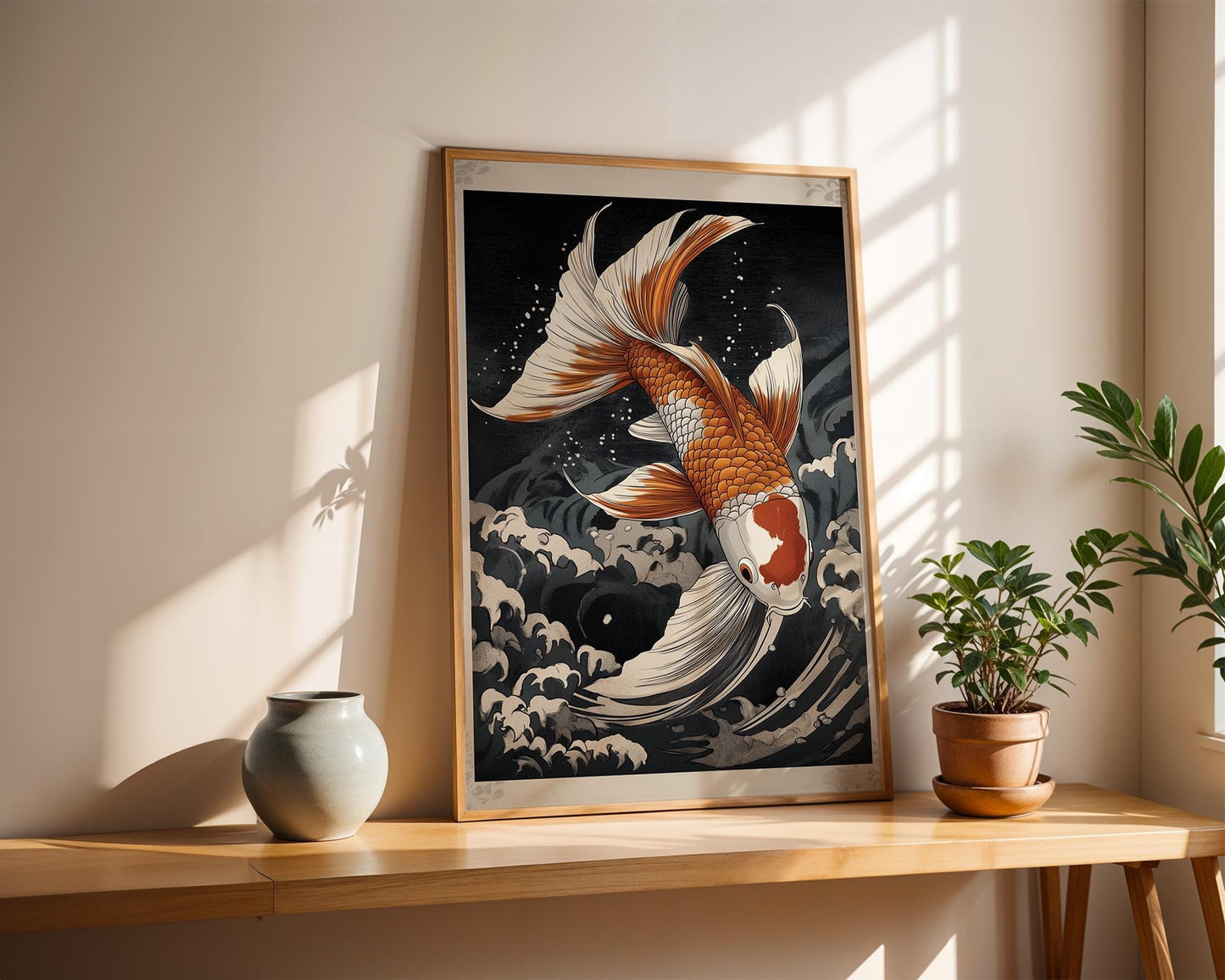Japanese Wall Art | Japanese Koi Fish Art
