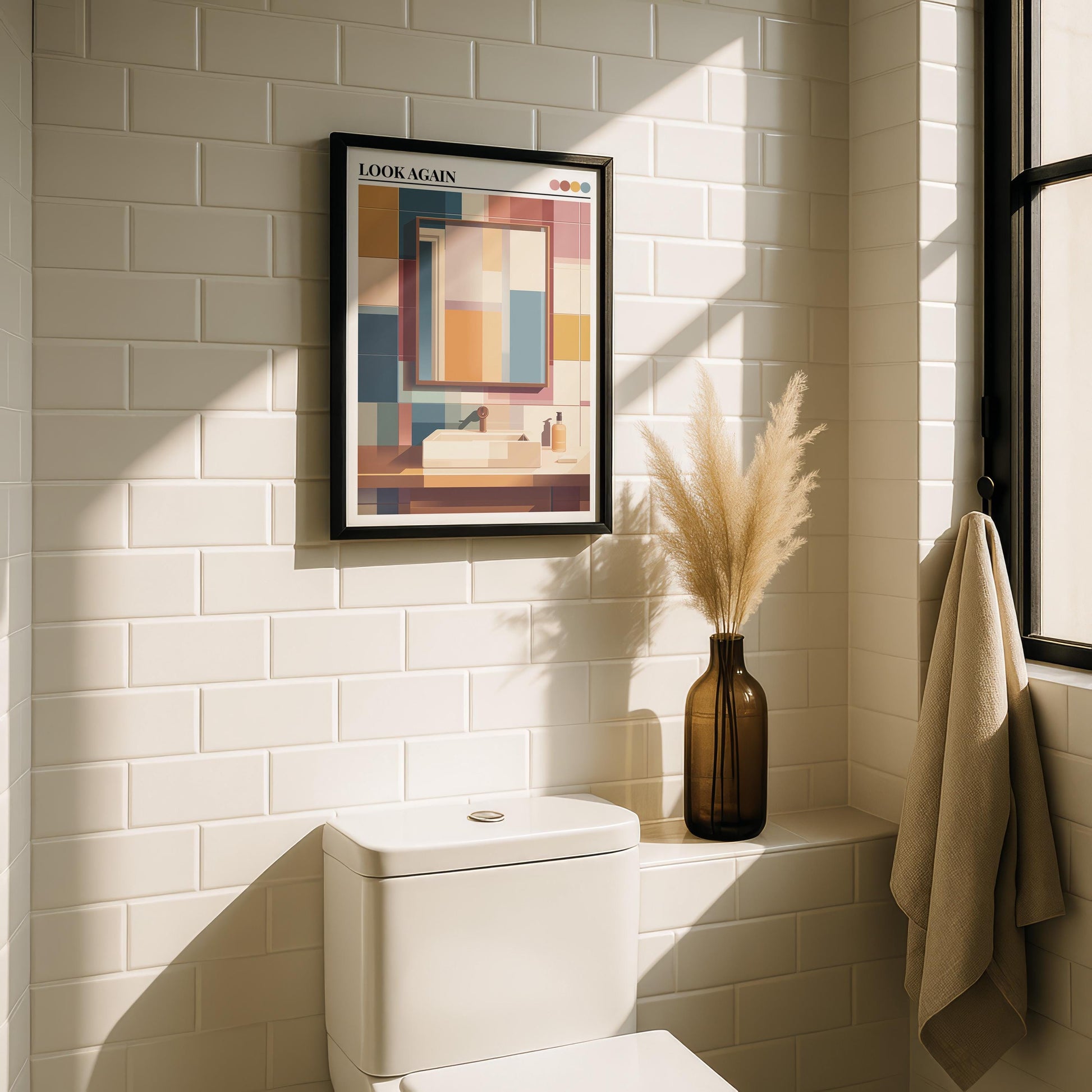 Bathroom Wall Art | Retro Bathroom Wall Art