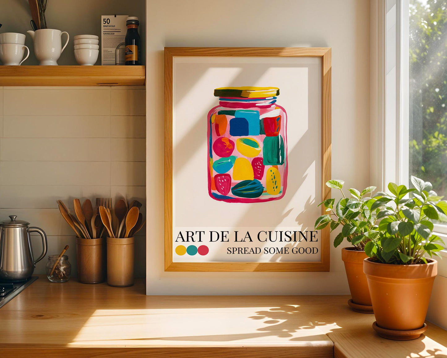 Kitchen Wall Art | Jam Jar Art Print
