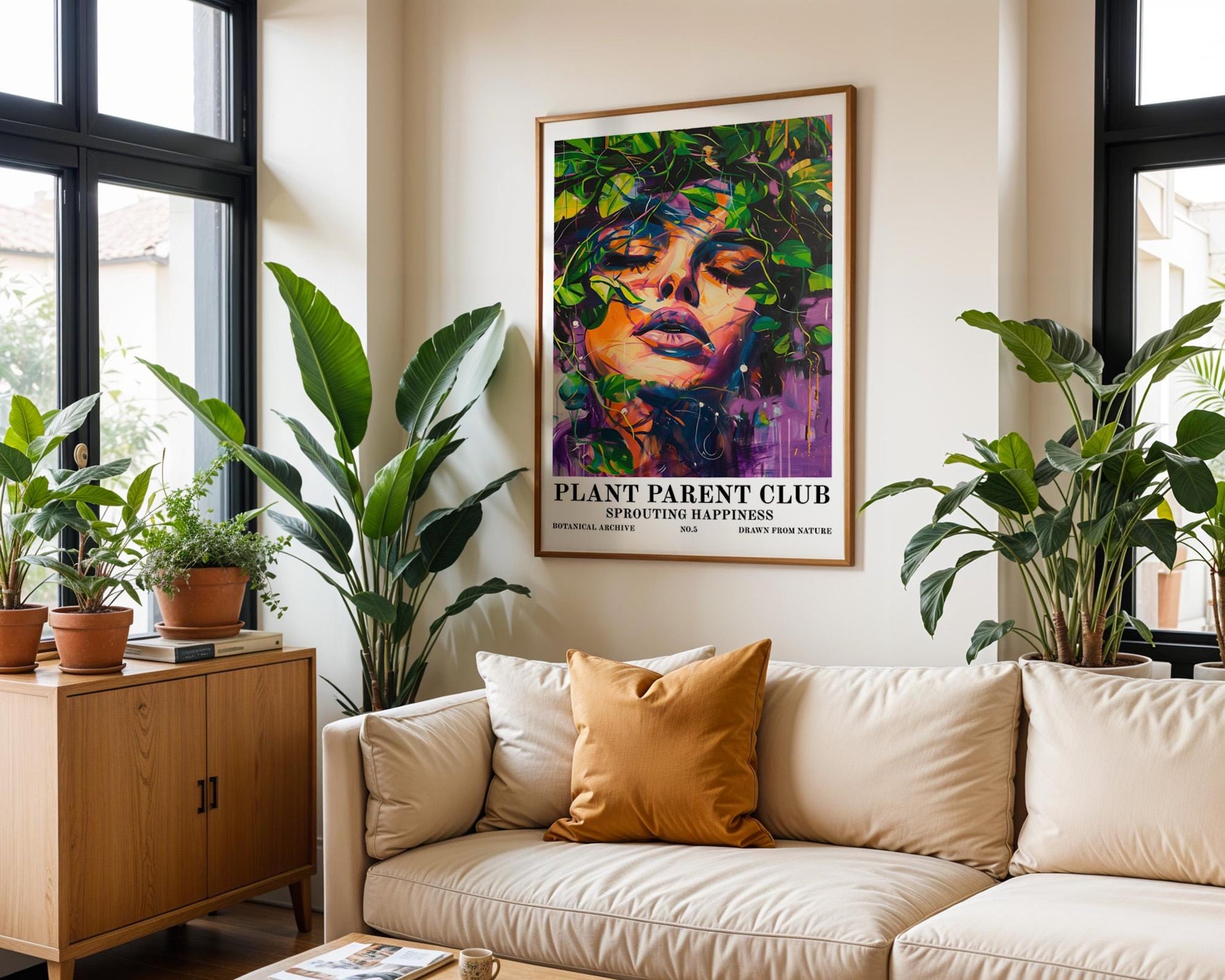 Flower Wall Decor | Decorative Modern Abstract Floral Wall Art
