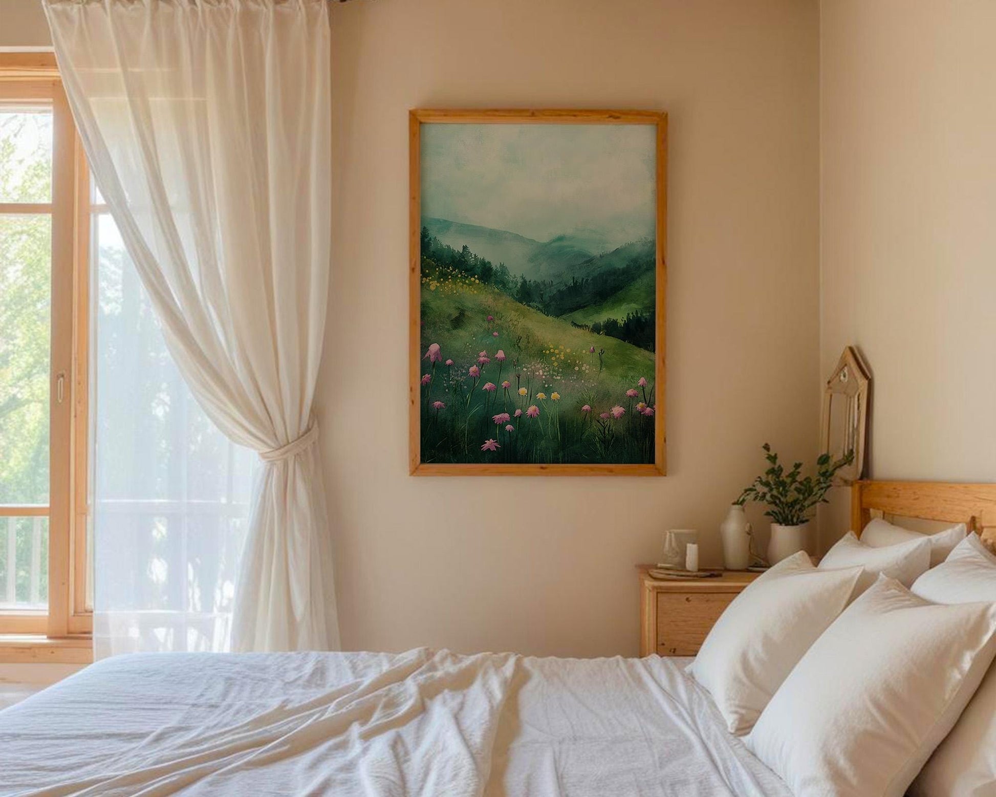 Flower Wall Decor | Premium Decorative Wall Print for Modern Interior Decor