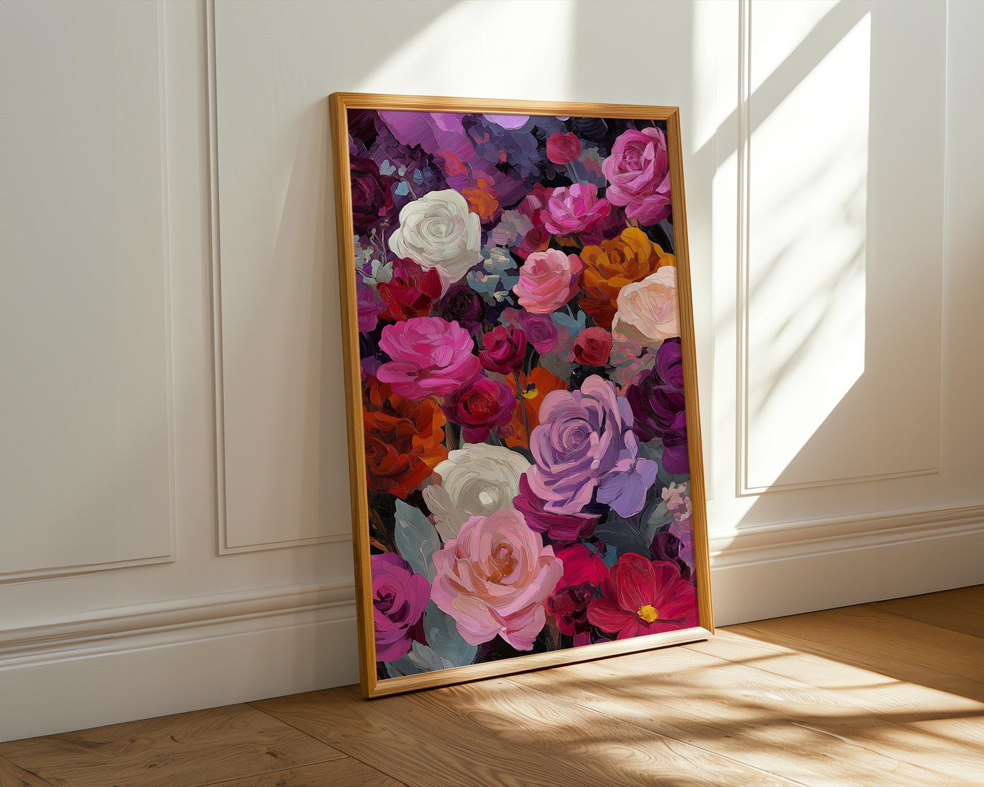 Maximalist Floral Wall Art | Vibrant Garden Decor