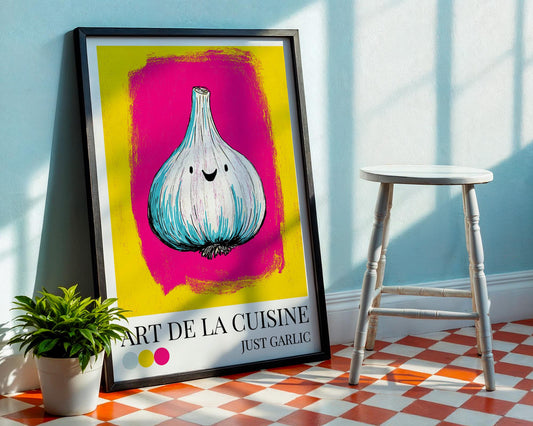 Dopamine Decor | Garlic Kitchen Wall Art | Maximalist Wall Art
