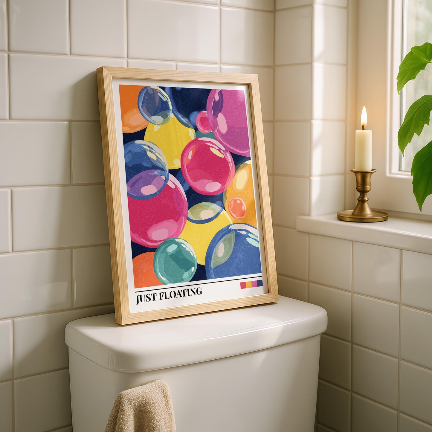 Bathroom Wall Art | Bubble Wall Art