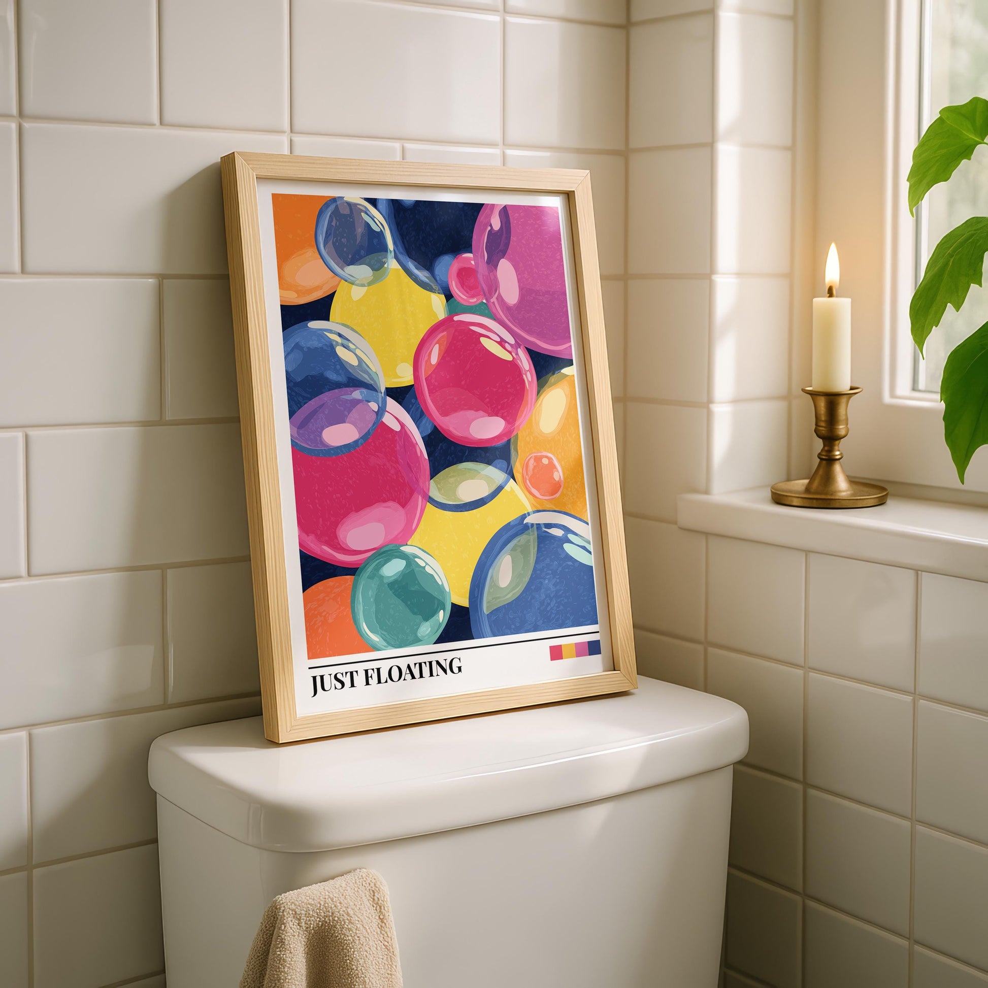Bathroom Wall Art | Bubble Wall Art