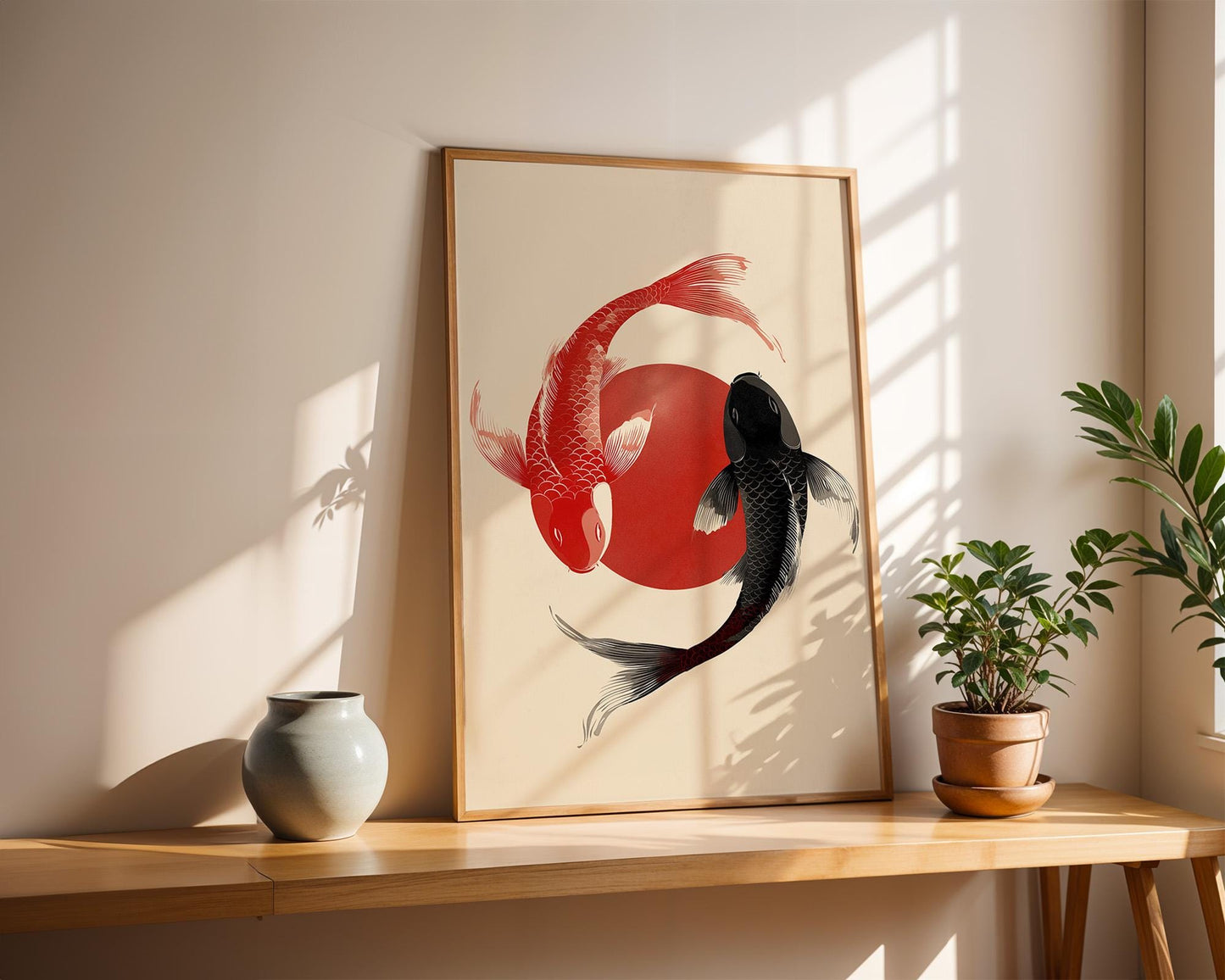 Japanese Wall Art Print | Japanese Koi Fish Poster