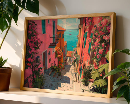 Maximalist Flower Wall Art | Colorful Boho Decor