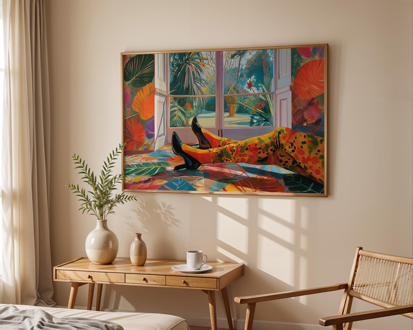 Dopamine Decor | Abstract Colorful Garden View