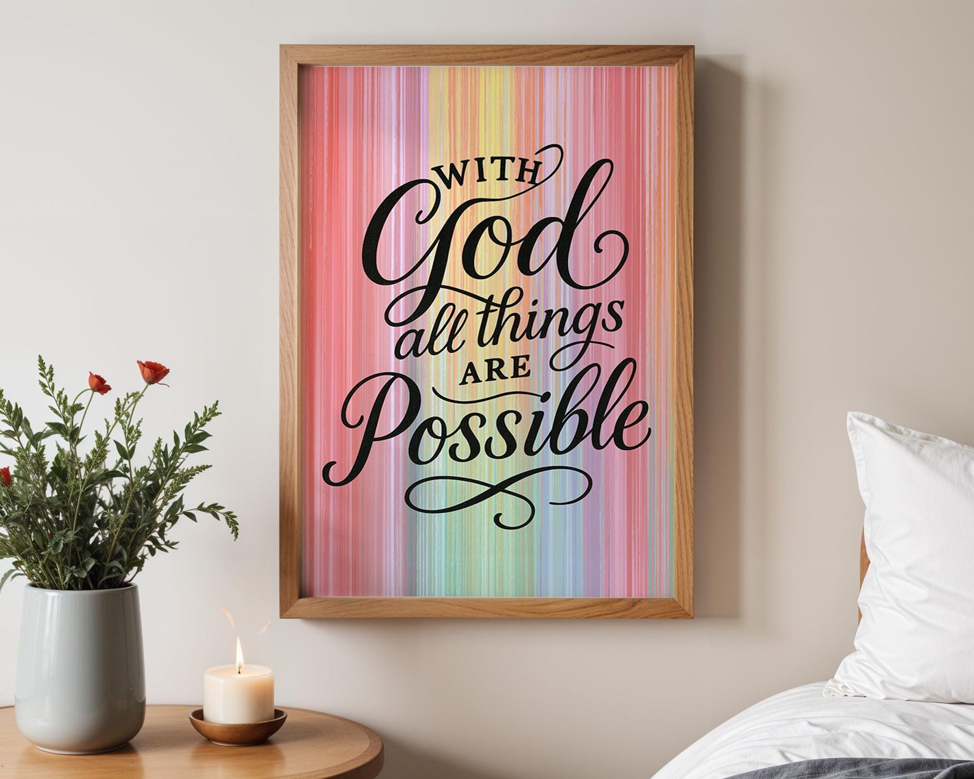Christian Wall Art | Bible Verse Poster