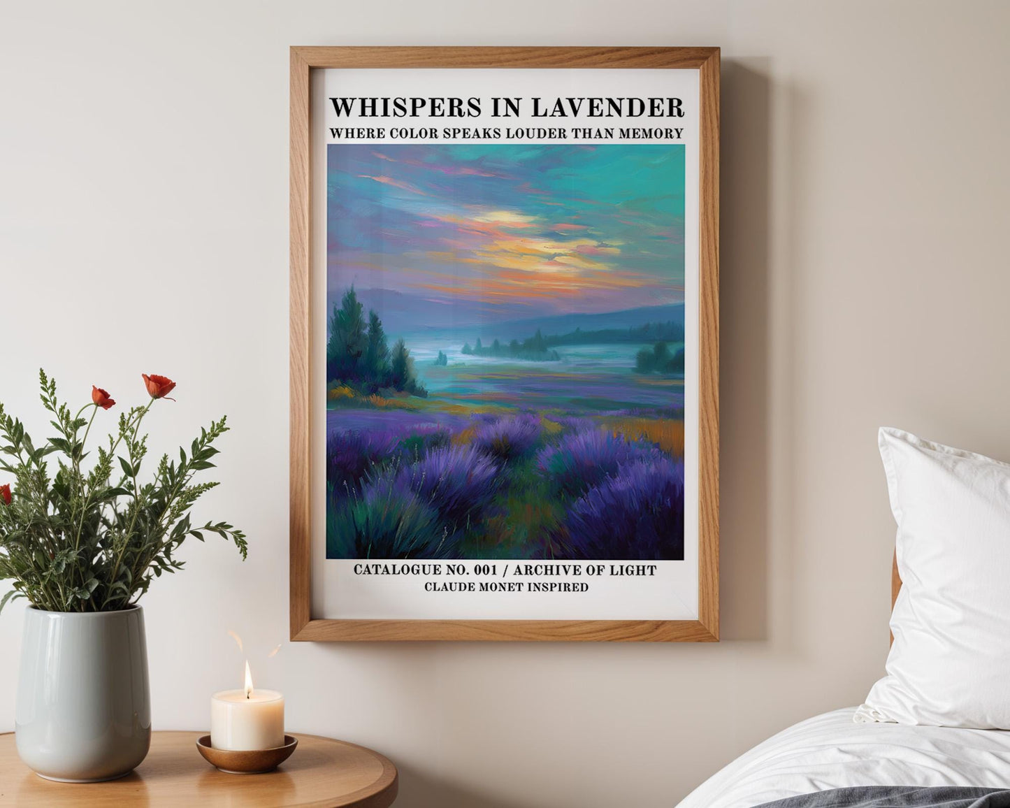 Gallery Wall Art | Claude Monet Inspired Poster