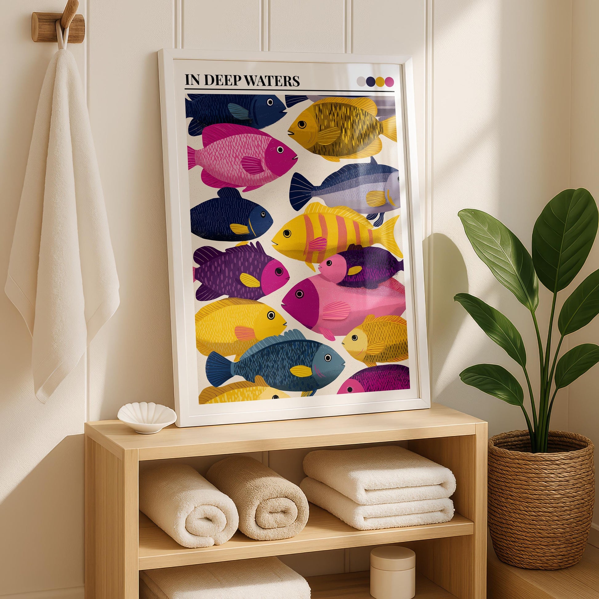 Bathroom Wall Art | Fish Bathroom Wall Art