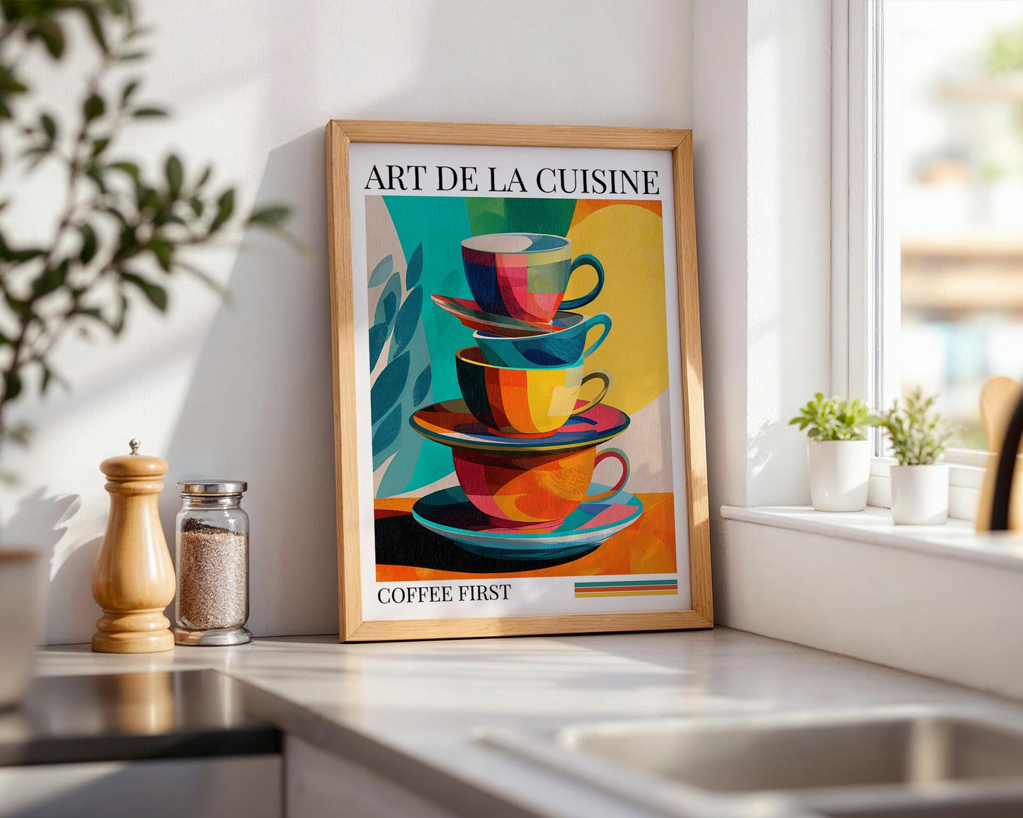 Kitchen Wall Art | Tea Cup Decor