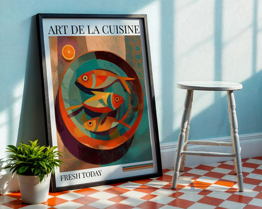 Kitchen Wall Art | Colorful Fish Wall Art