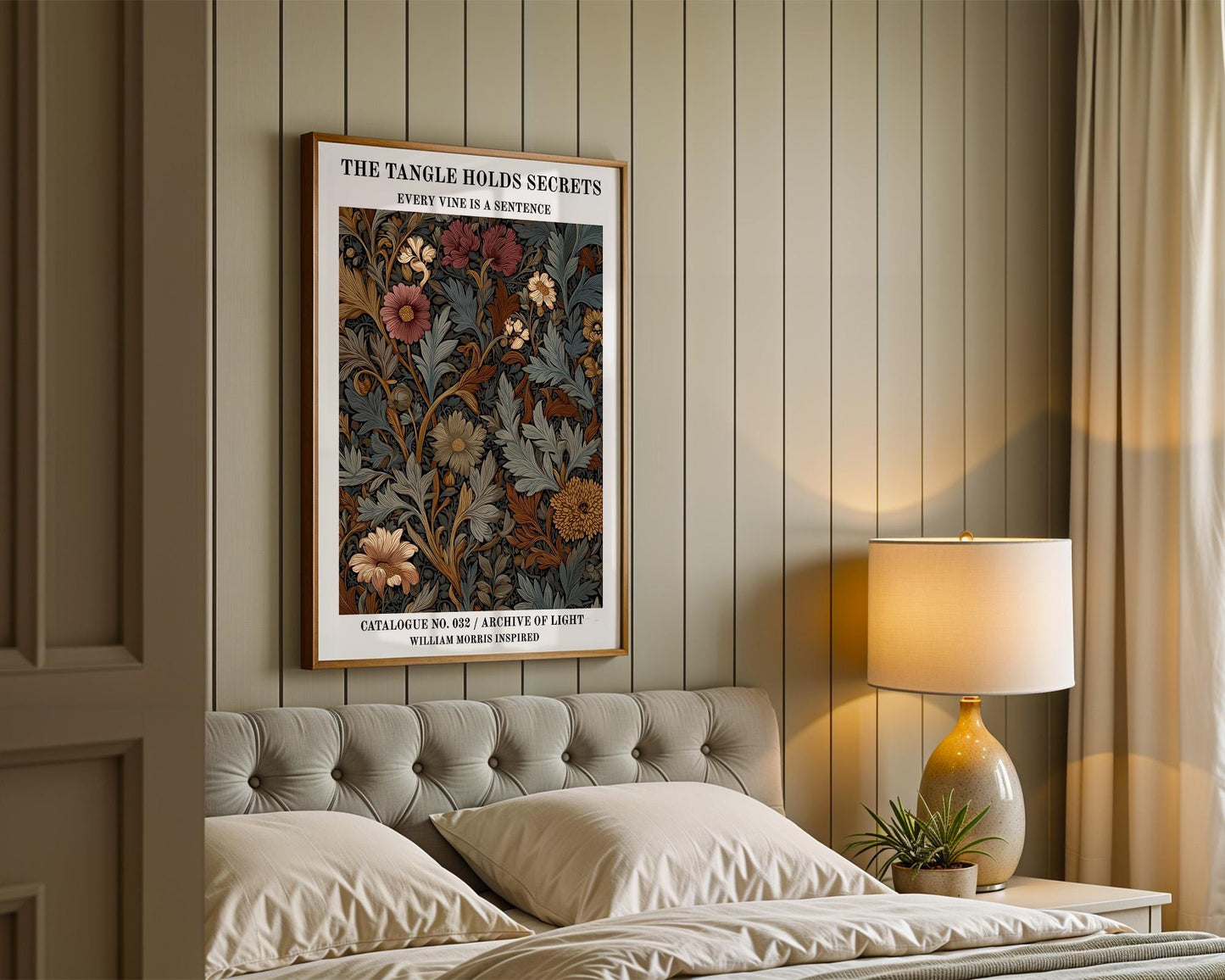 Gallery Wall Art | William Morris Inspired Botanical Print