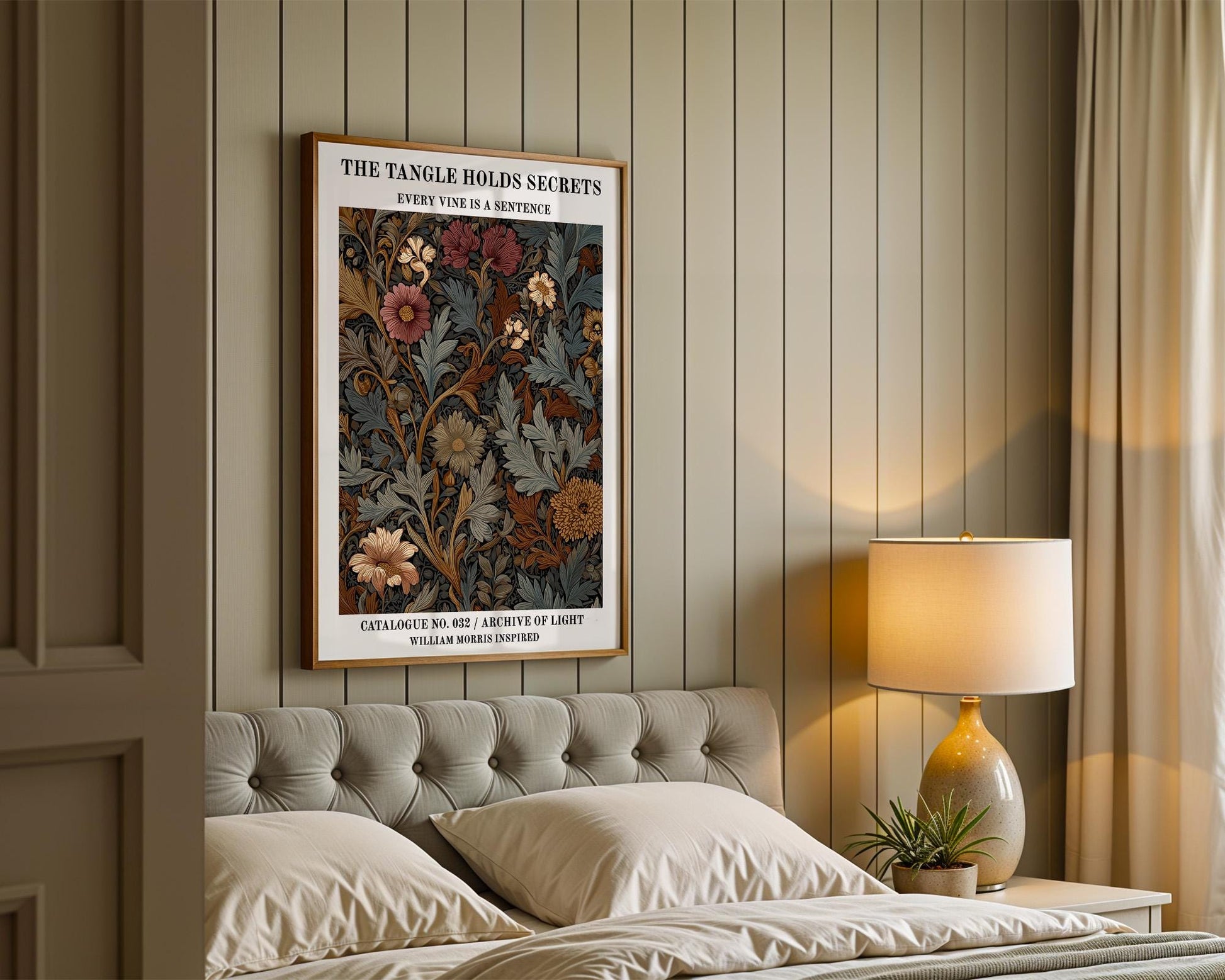 Gallery Wall Art | William Morris Inspired Botanical Print