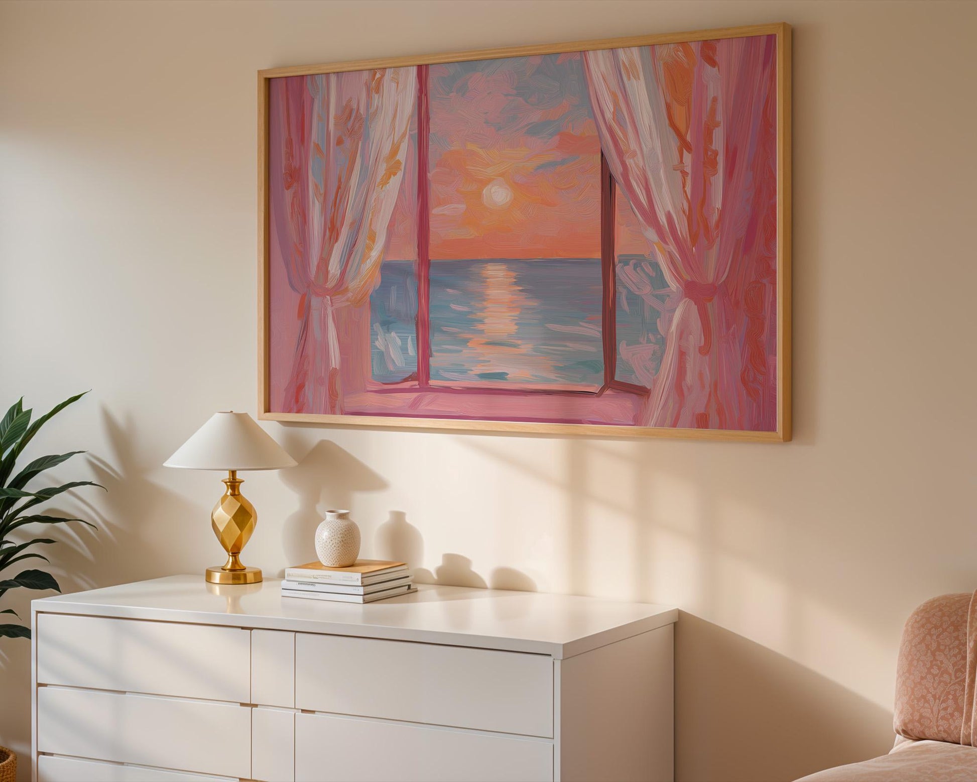Dopamine Decor | Colorful Ocean Abstract Print