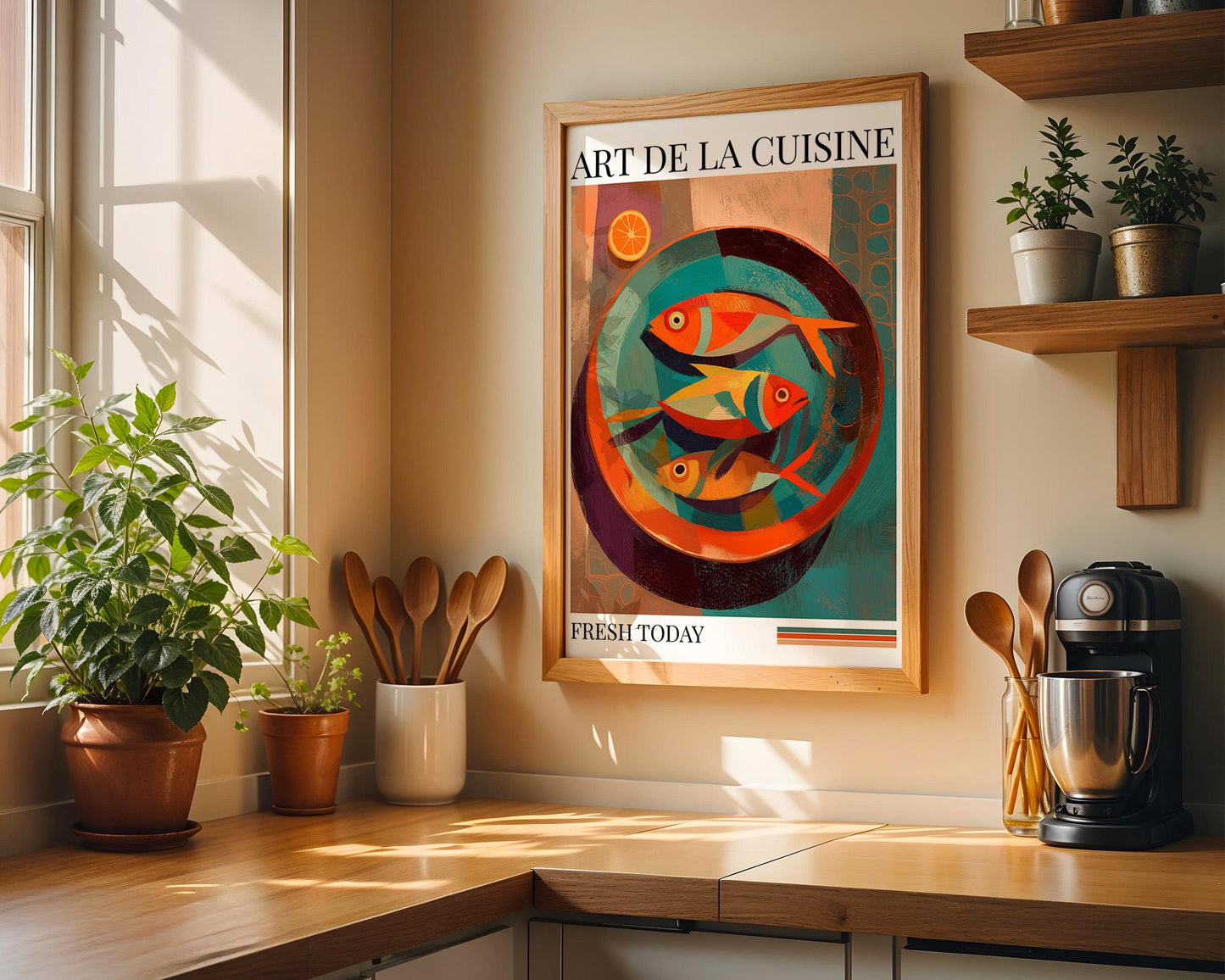 Kitchen Wall Art | Colorful Fish Wall Art