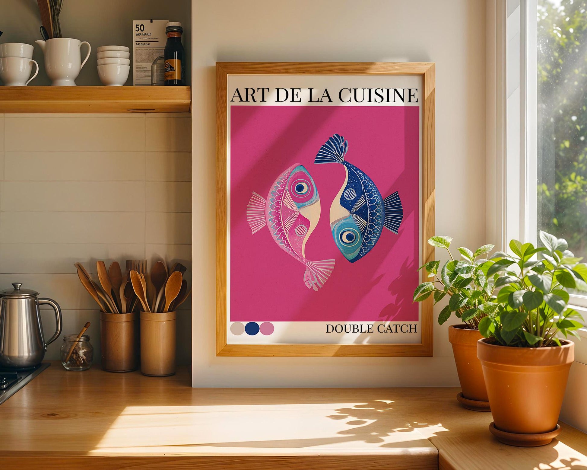 Kitchen Wall Art | Bold Fish Print Artwork