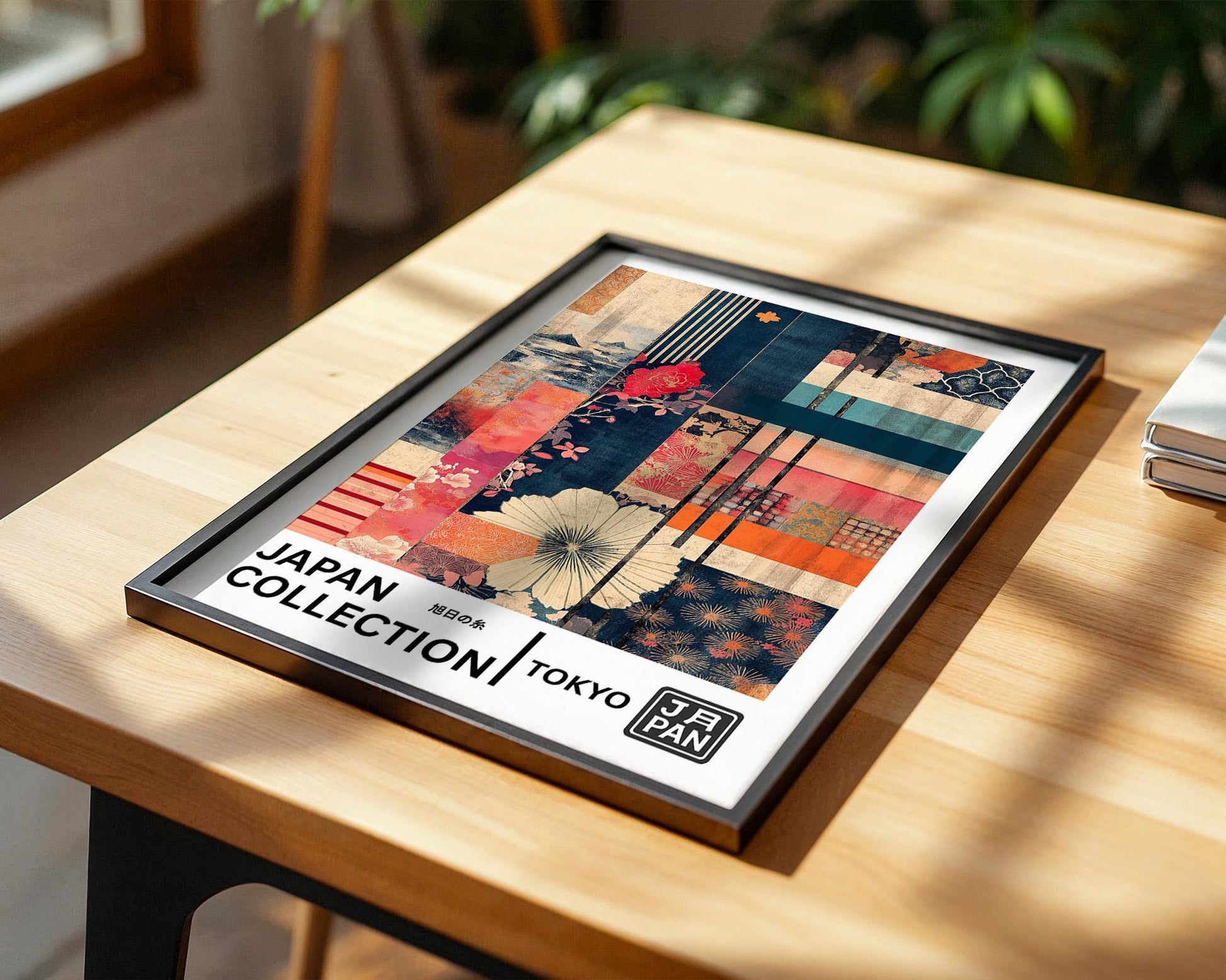 Japanese Wall Art Print | Floral Kimono Art