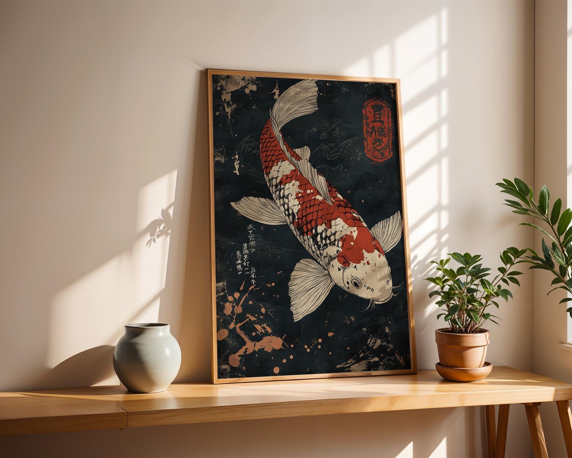 Japanese Wall Art | Japanese Koi Fish Print