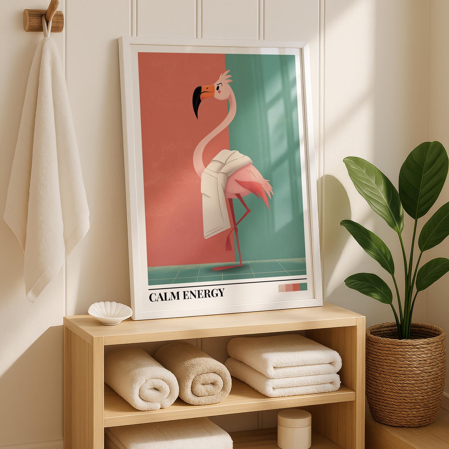 Bathroom Wall Art | Flamingo Bathroom Wall Art