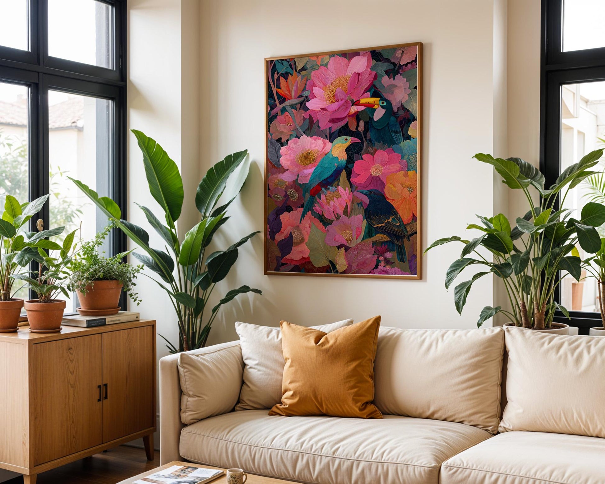 Dopamine Decor | Bold Tropical Jungle