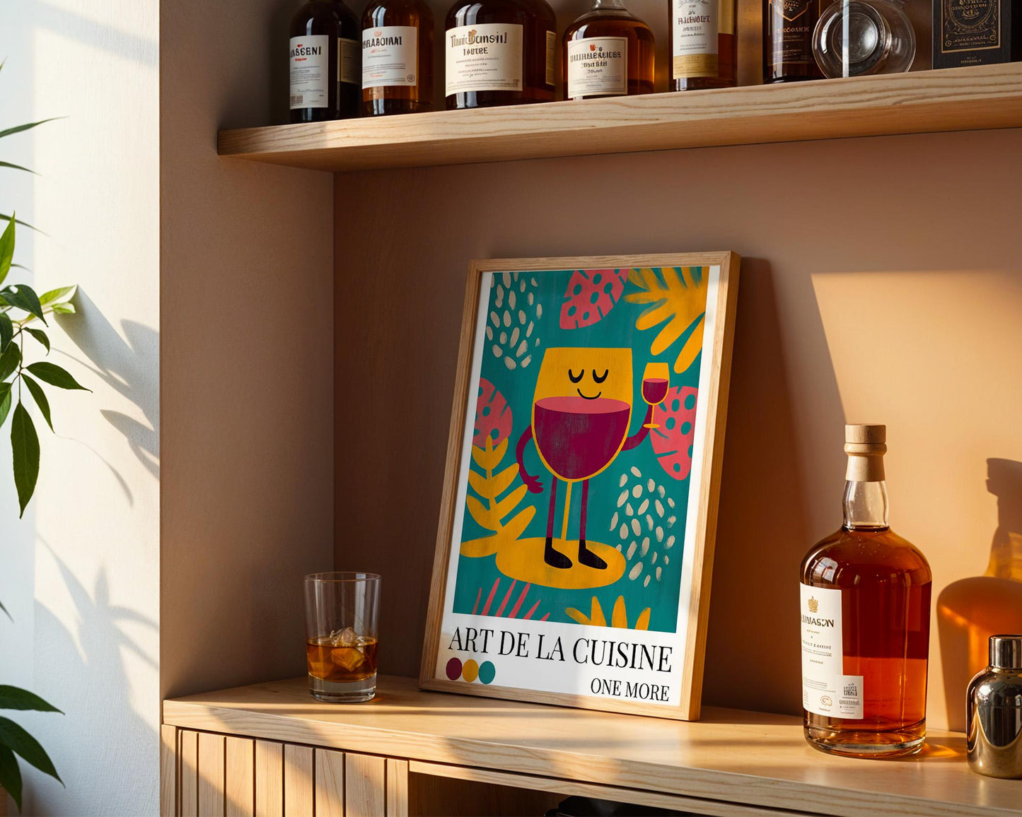 Kitchen Wall Art | Red Wine Kitchen Art