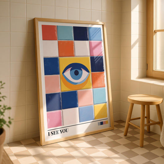 Bathroom Wall Art | Eye Bathroom Wall Art