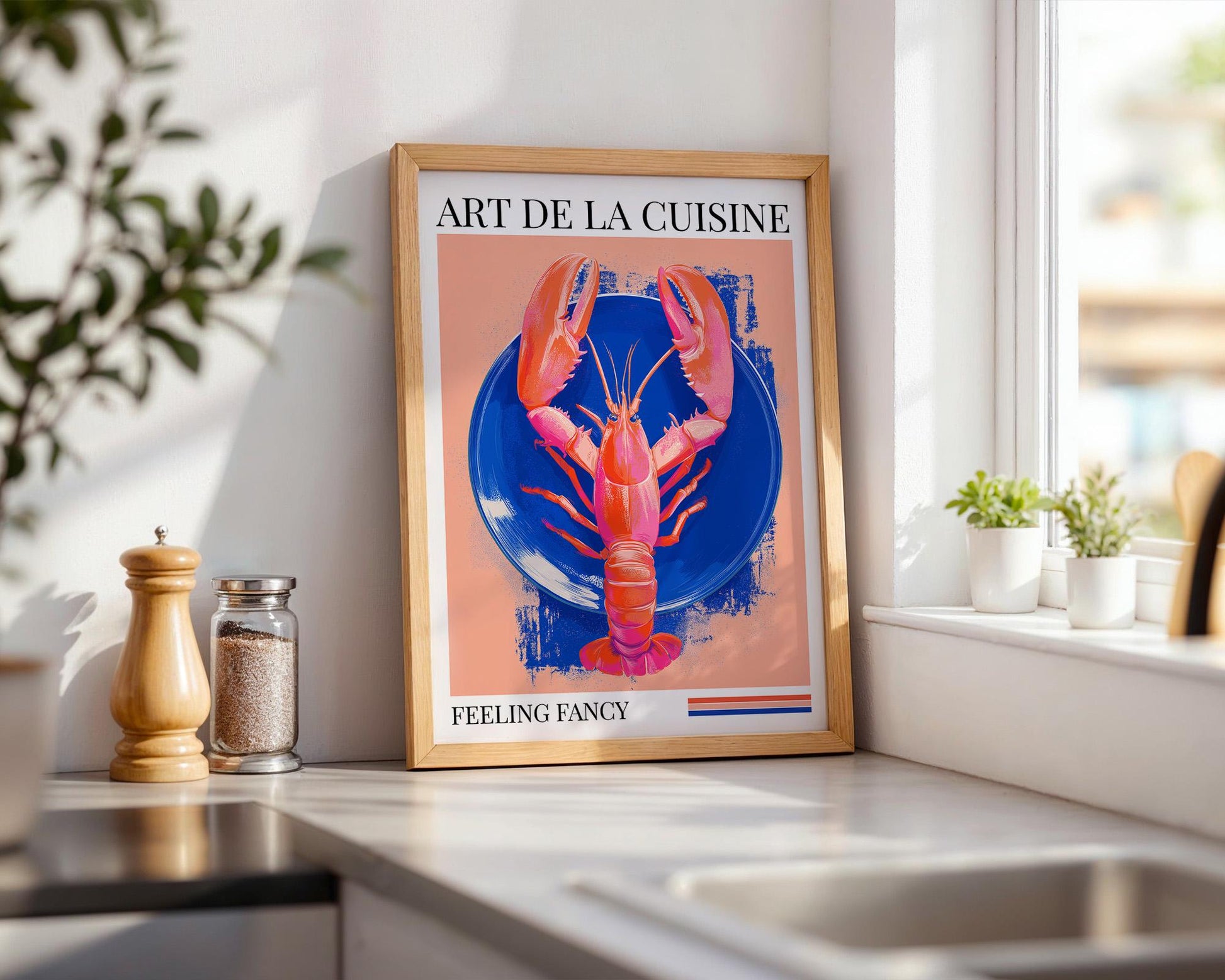 Kitchen Wall Art | Lobster Art Print