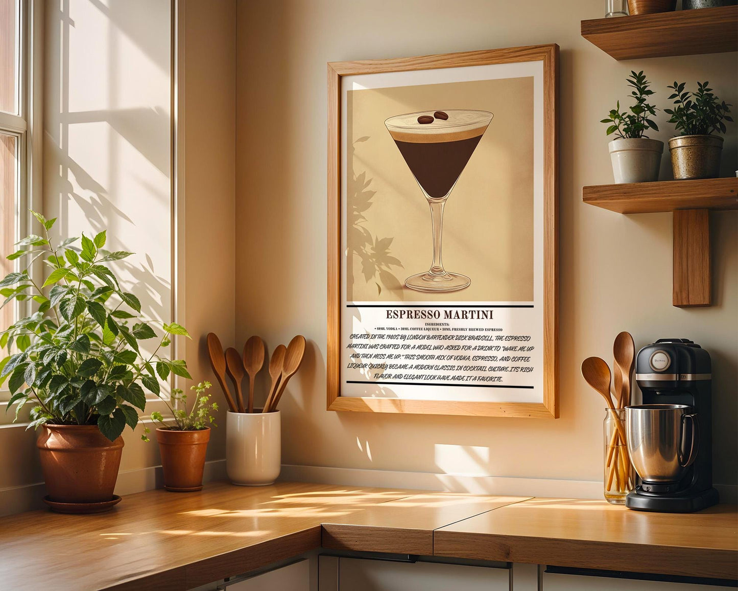 Kitchen Wall Art | Espresso Martini Art