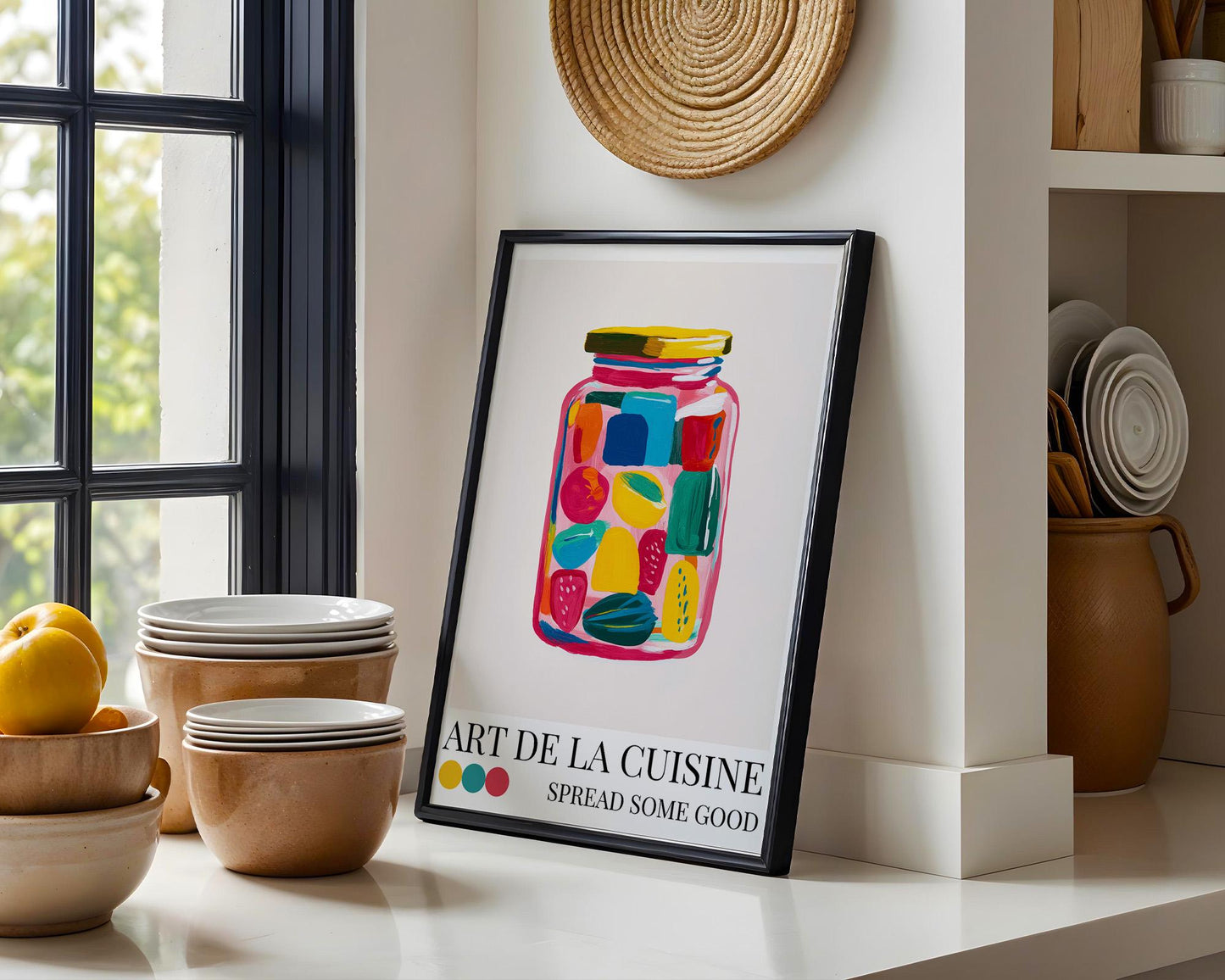 Kitchen Wall Art | Jam Jar Art Print
