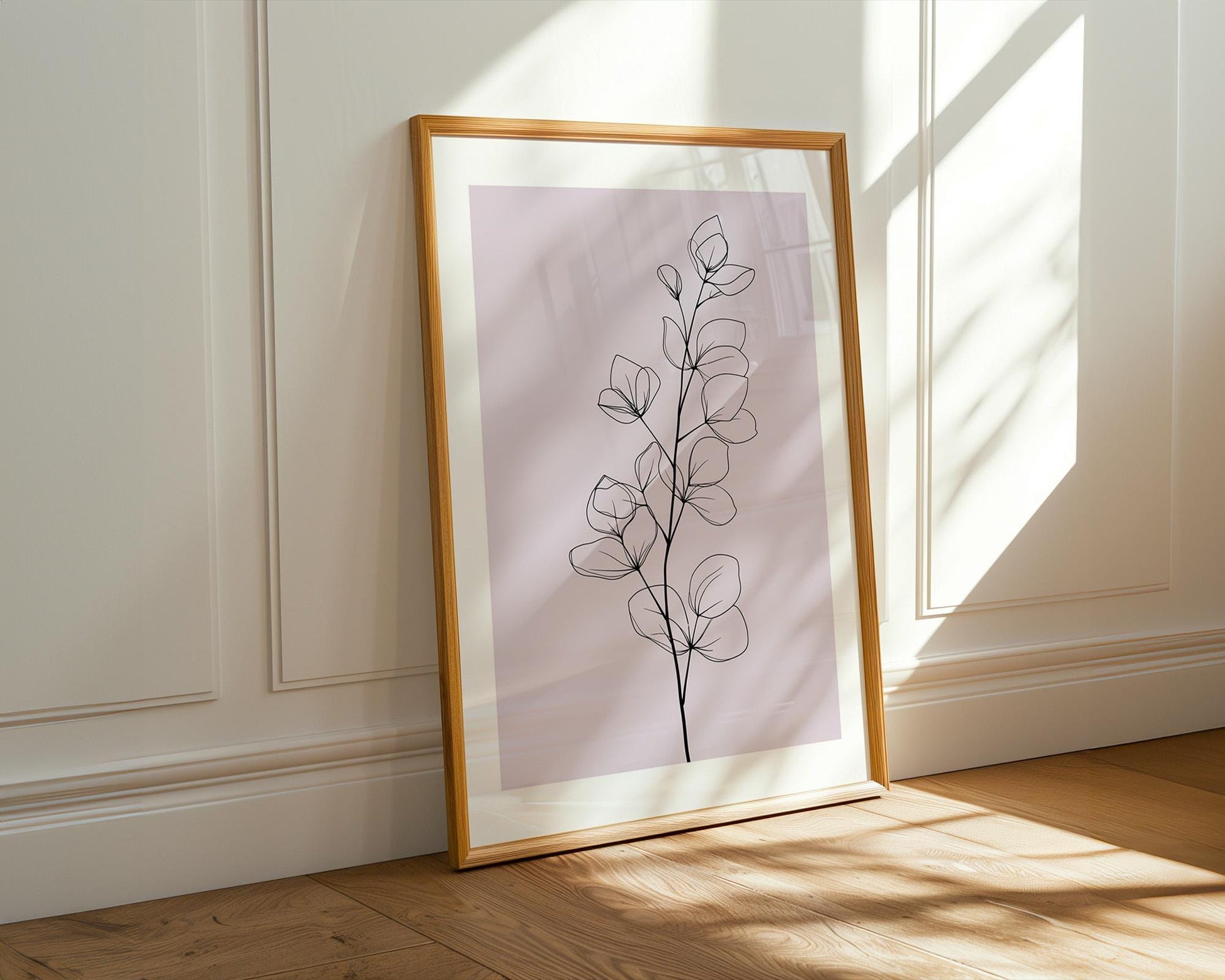 Flower Wall Decor | Abstract Eucalyptus Flower Print