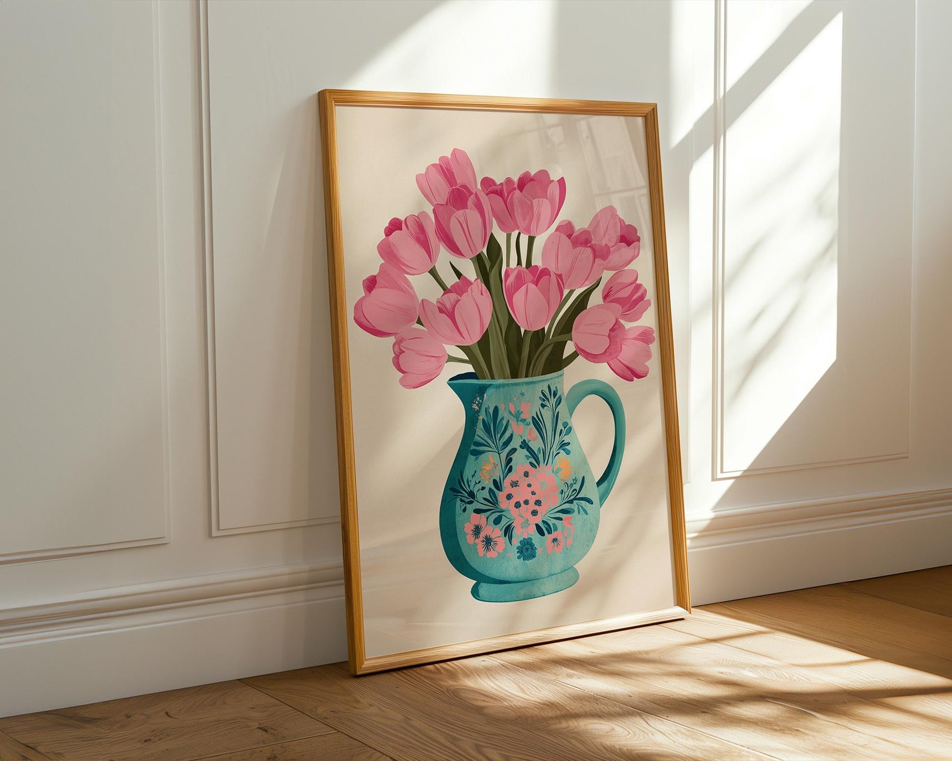Flower Wall Decor | Vibrant Tulip Poster