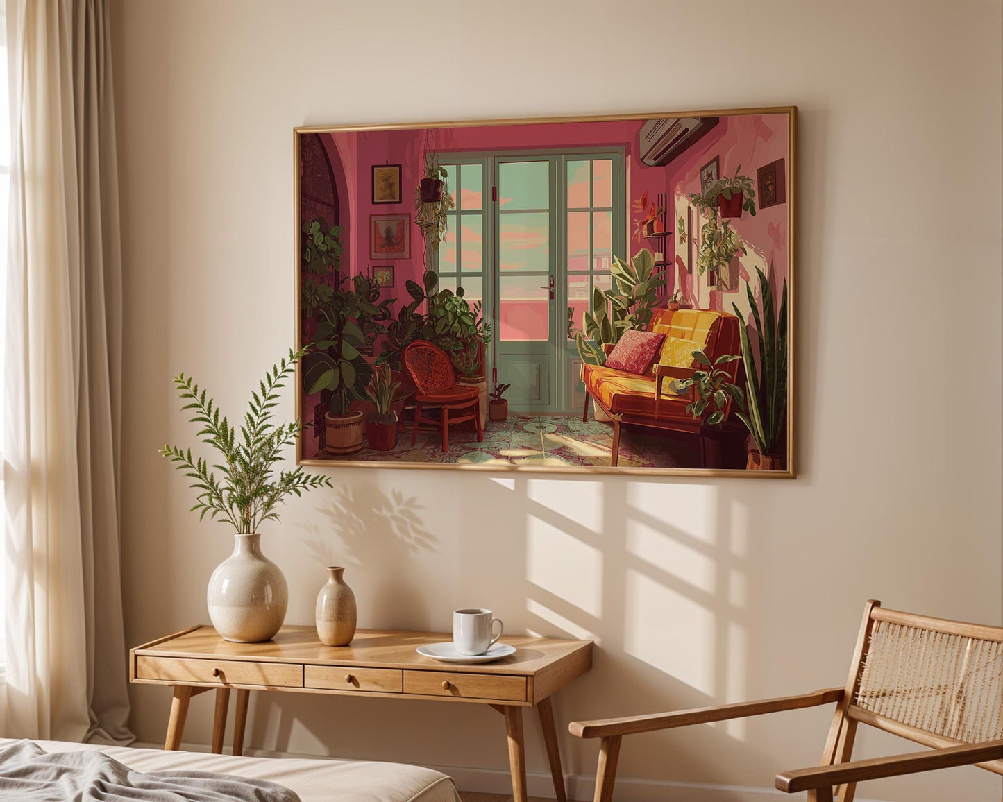 Dopamine Decor Print | Colourful Abstract Floral Boho Art
