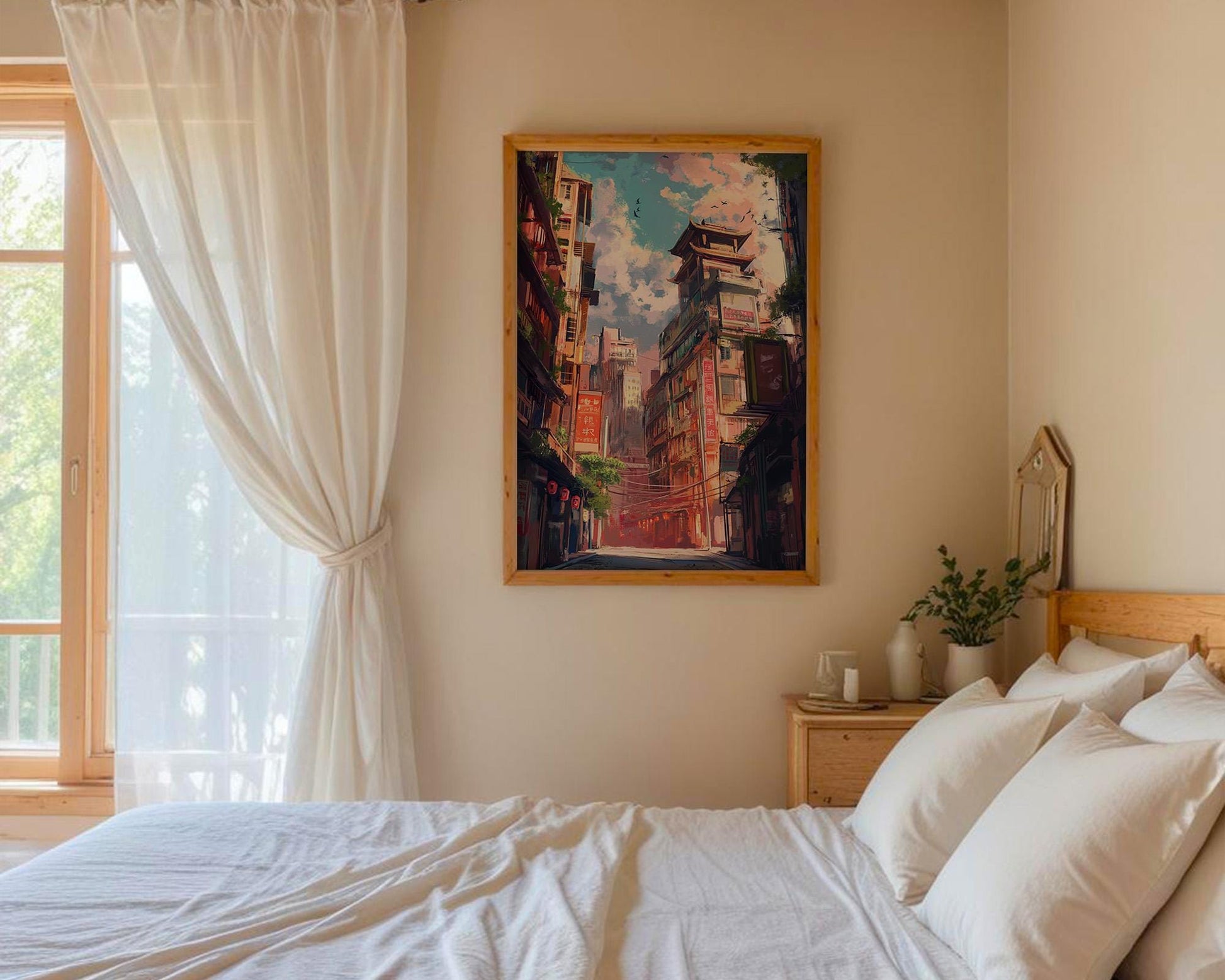 Japanese Wall Art | Japanese Cityscape Poster