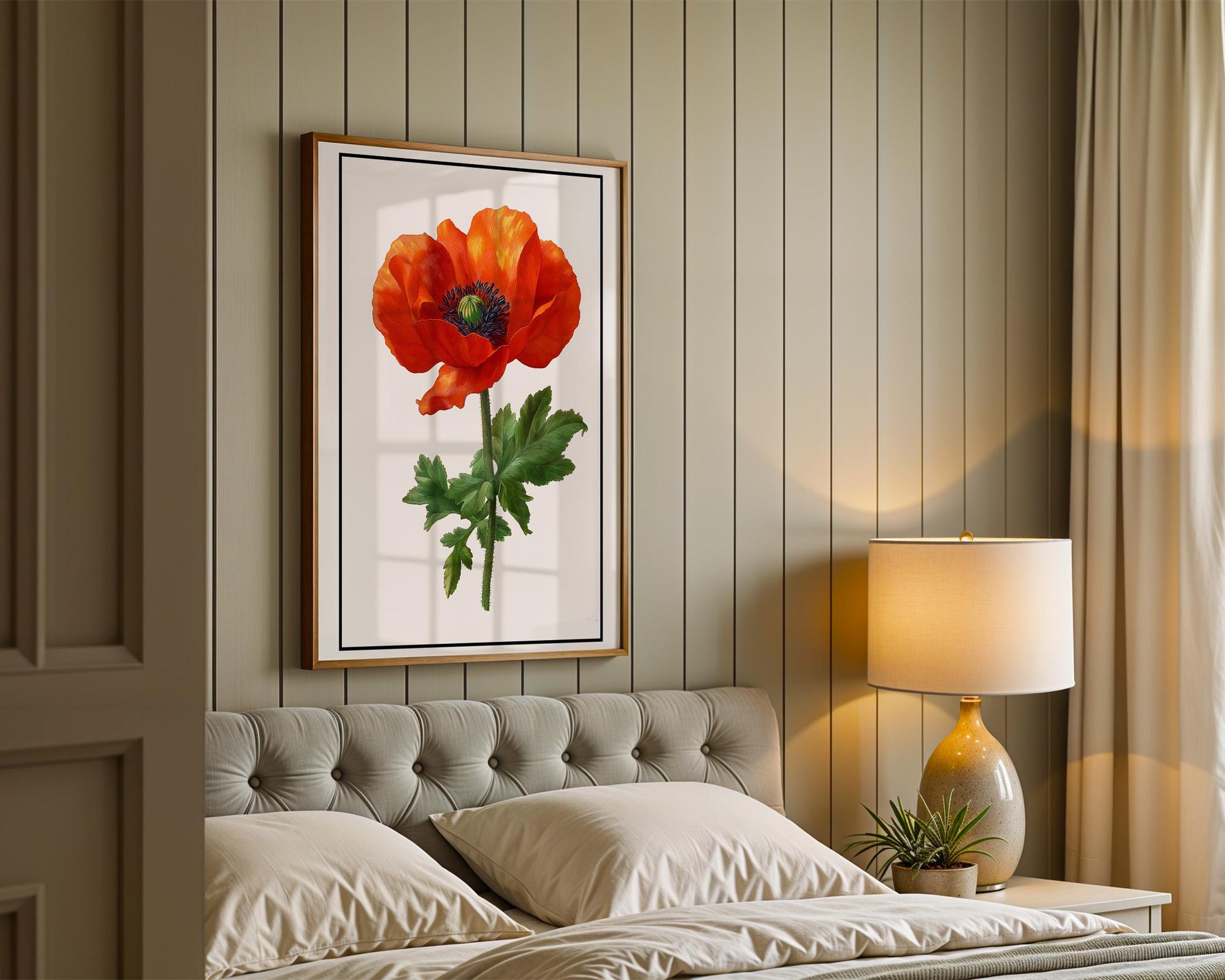 Flower Wall Decor | Bold Red Poppy