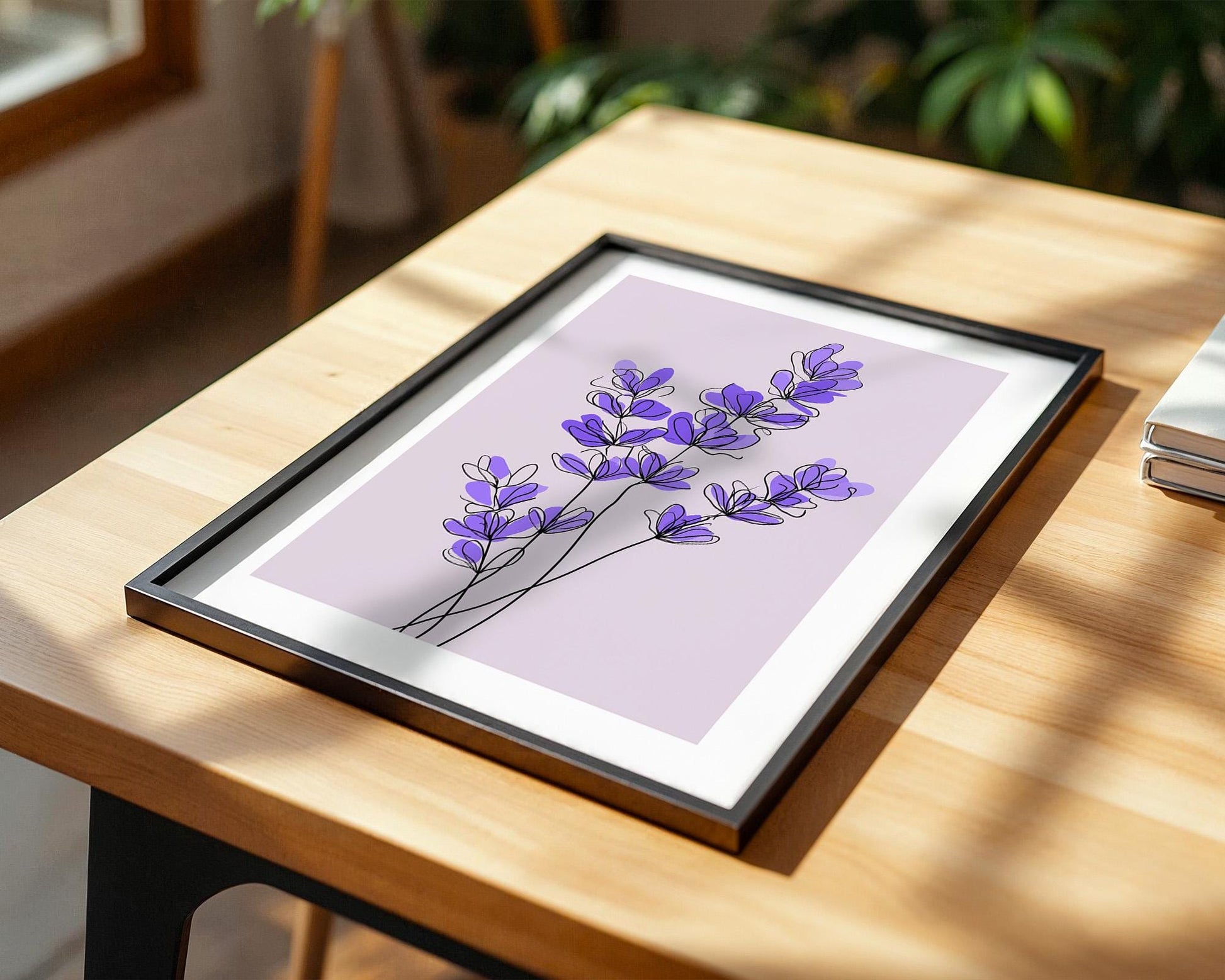 Flower Wall Decor | Lavender Floral Poster