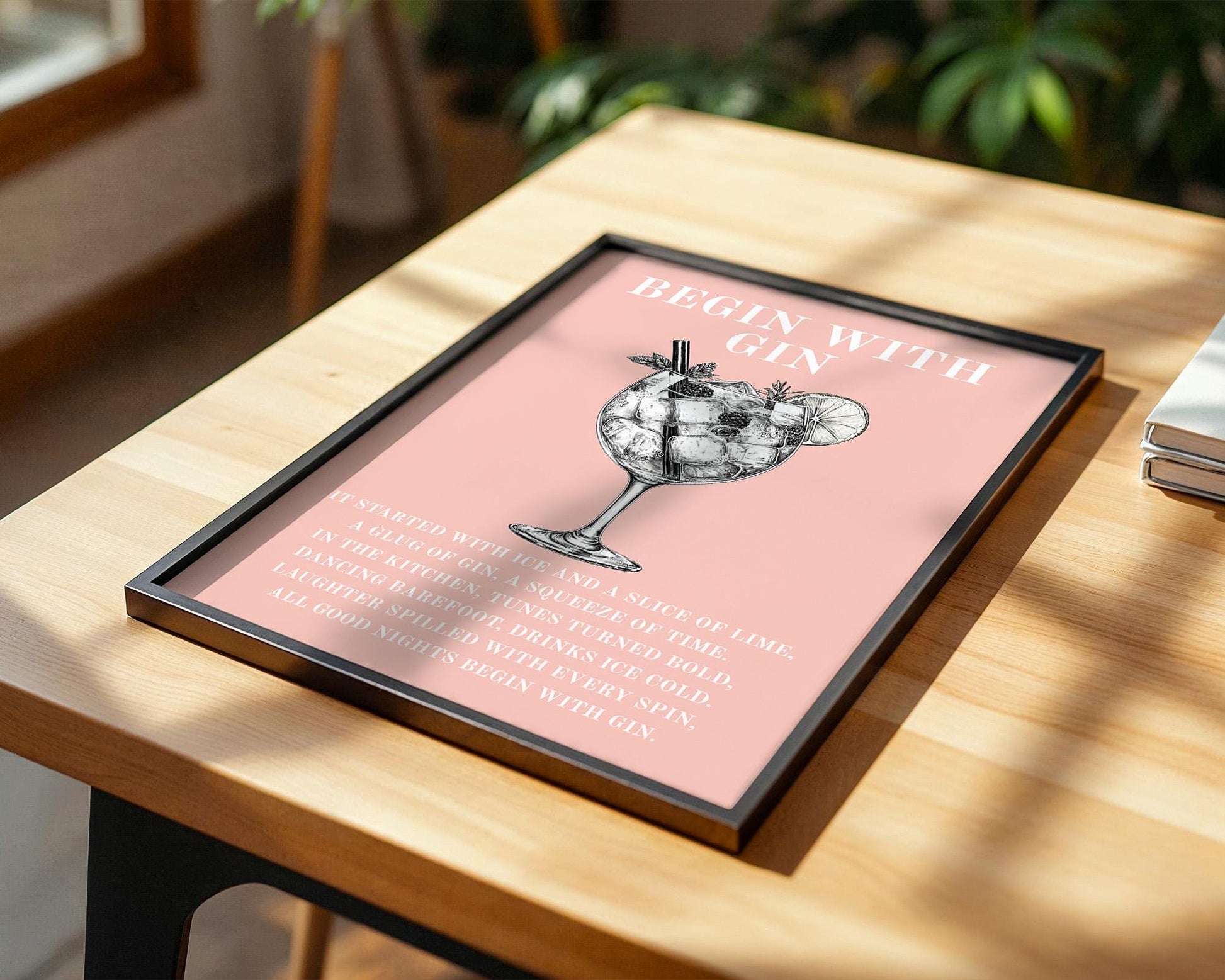 Kitchen Wall Art | Gin Poster