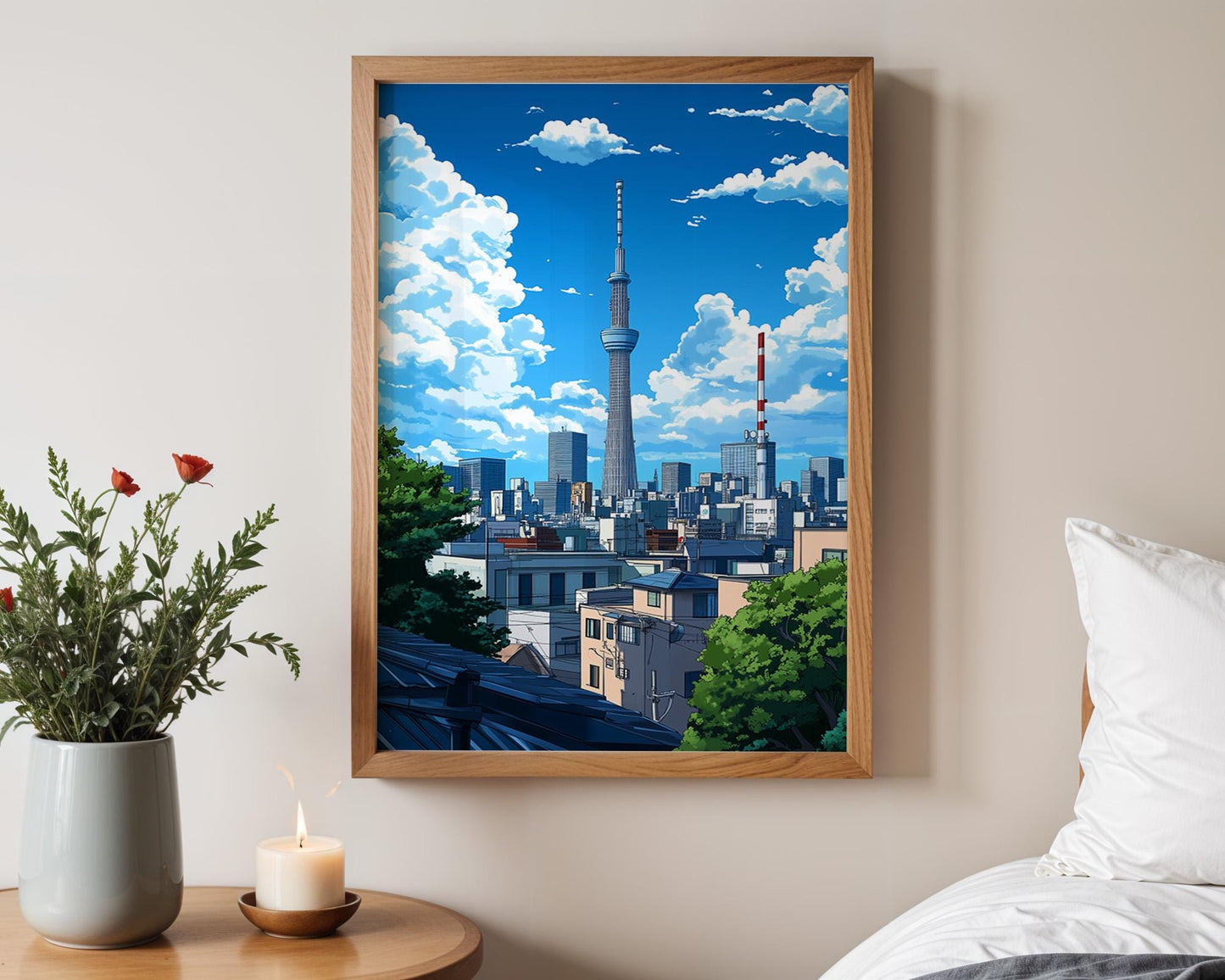 Japanese Wall Art | Tokyo Skyline Art Print