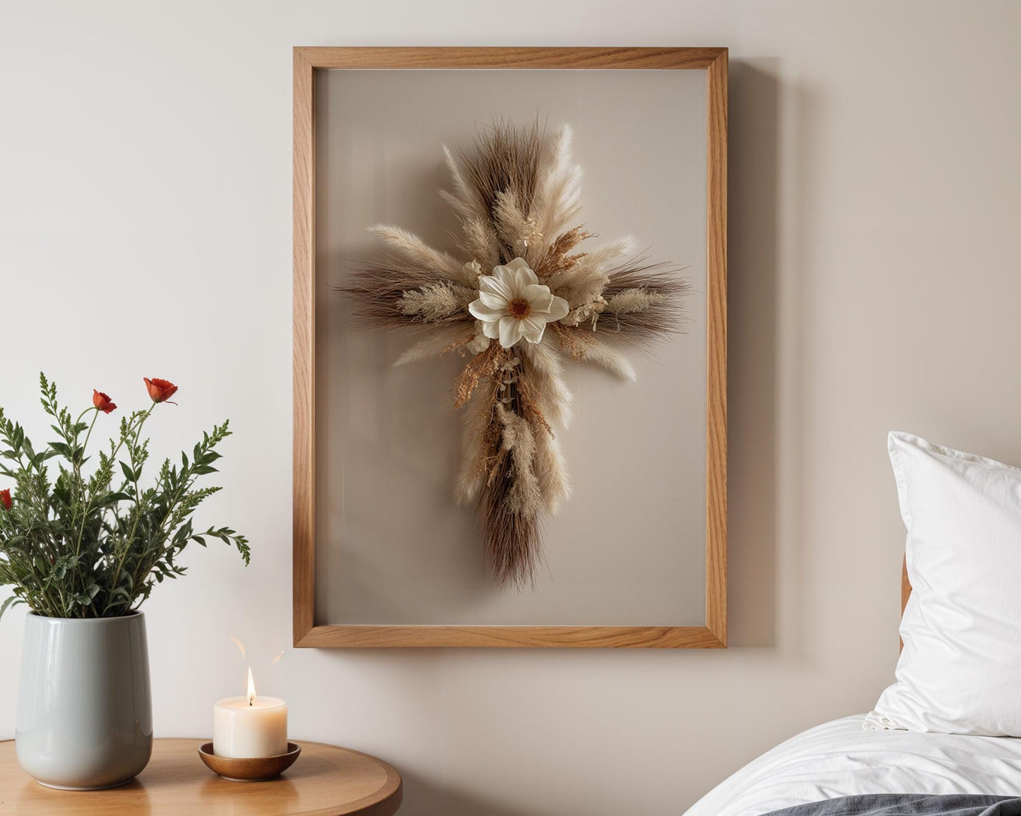 Christian Wall Art | Rustic Cross Poster