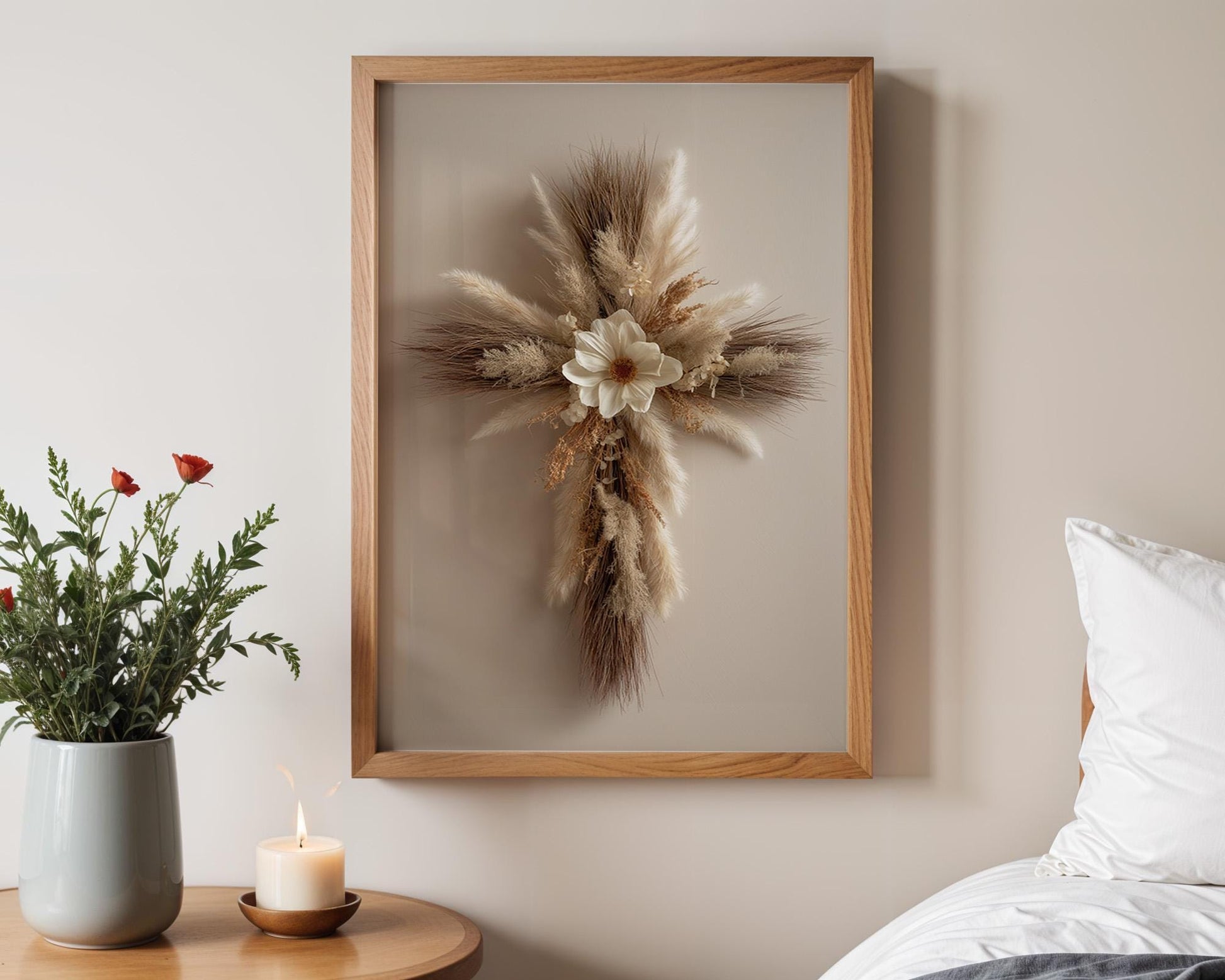 Christian Wall Art | Rustic Cross Poster