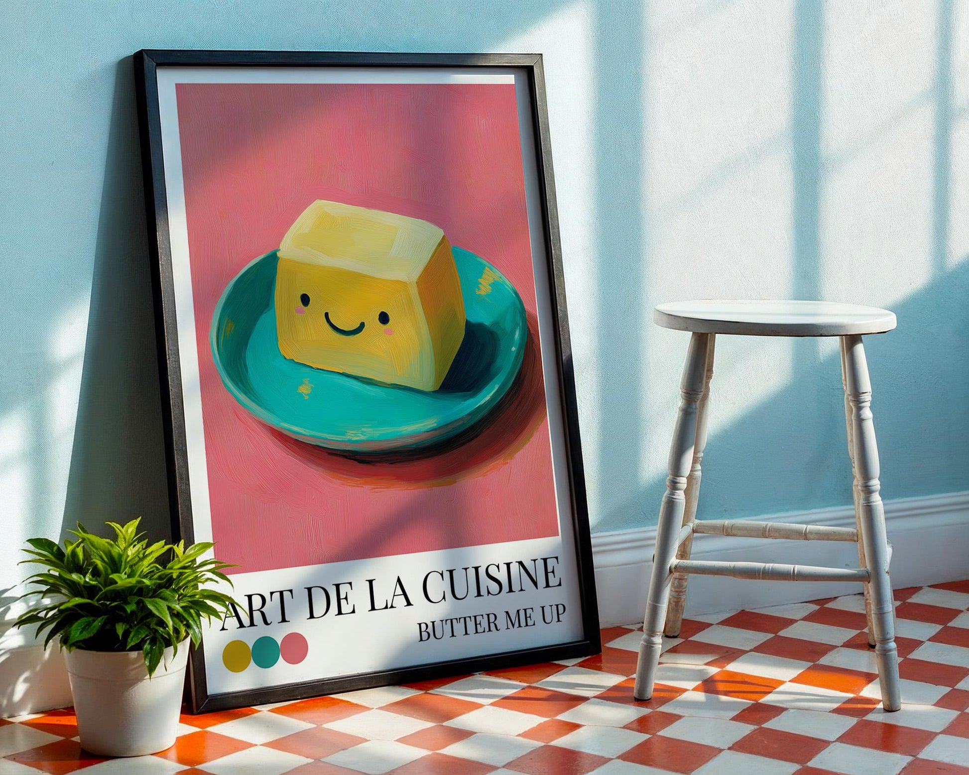 Butter Kitchen Wall Art | Dopamine Decor | Maximalist Wall Art